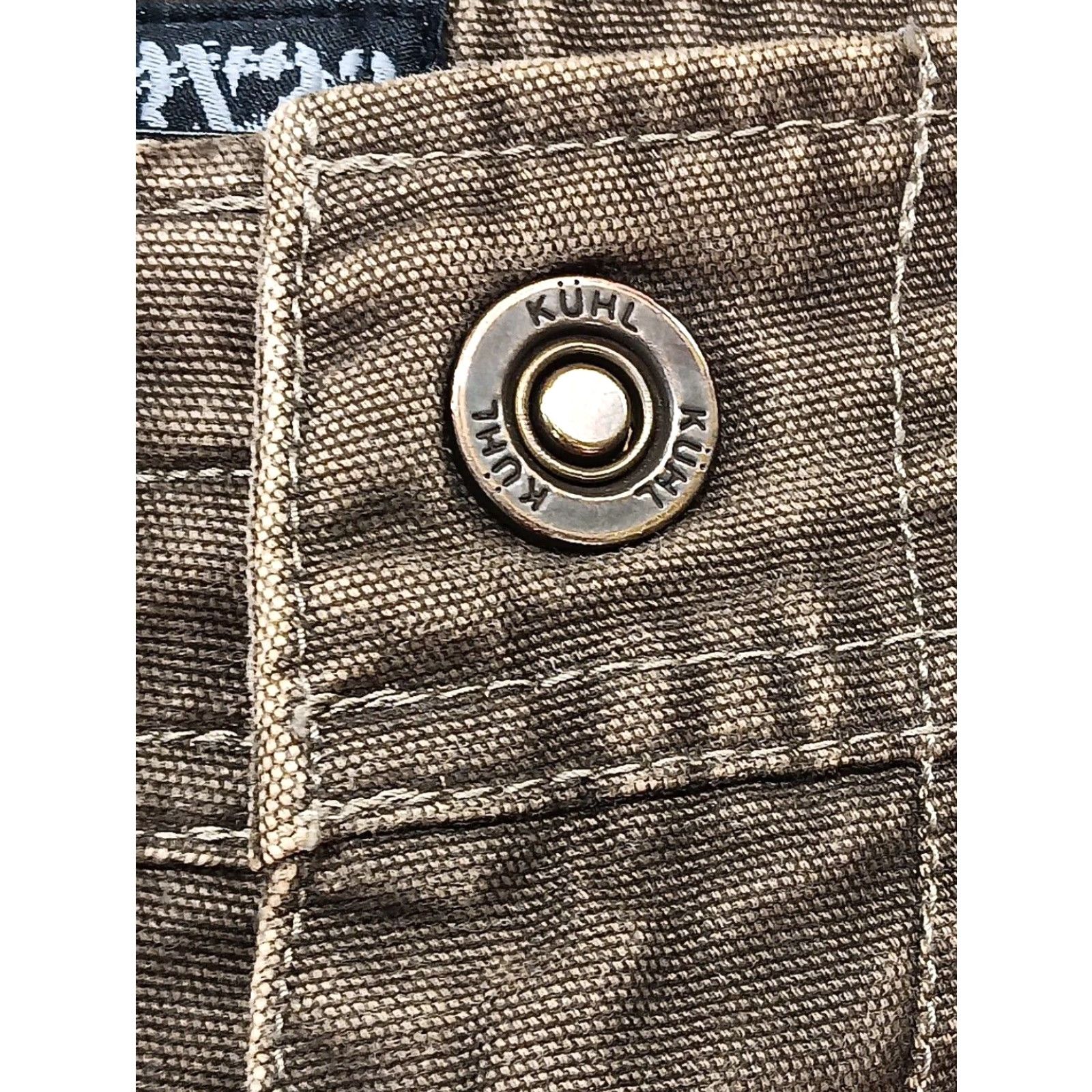 Vintage Kuhl OutKast Pants 36x32 Brown Cotton Denim 5-Pocket Chino Straight Leg Zip Closure Men Vintage No Size US 36 / EU 52 - 3 Thumbnail