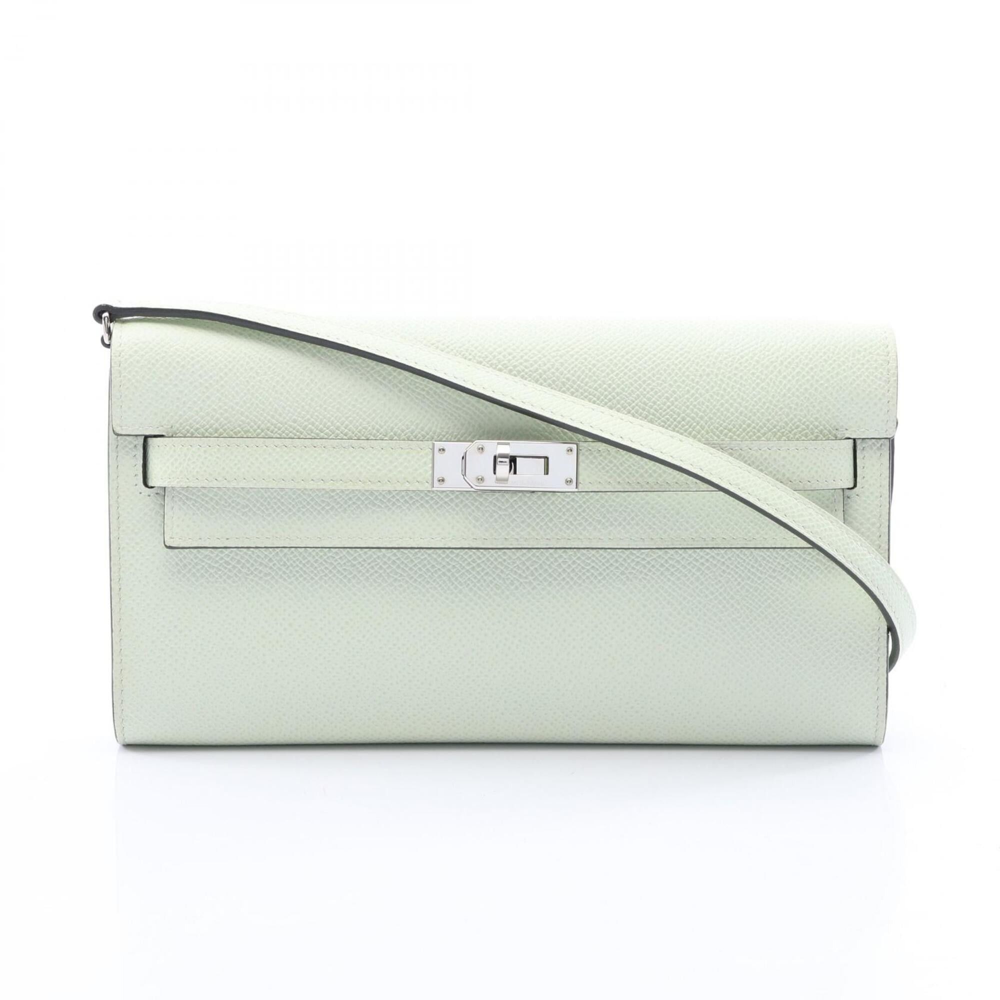 Hermes Hermes Kelly To Go Shoulder Bag/Handbag, Leather, Veau Epsom, Women's, Green Size ONE SIZE - 1 Thumbnail
