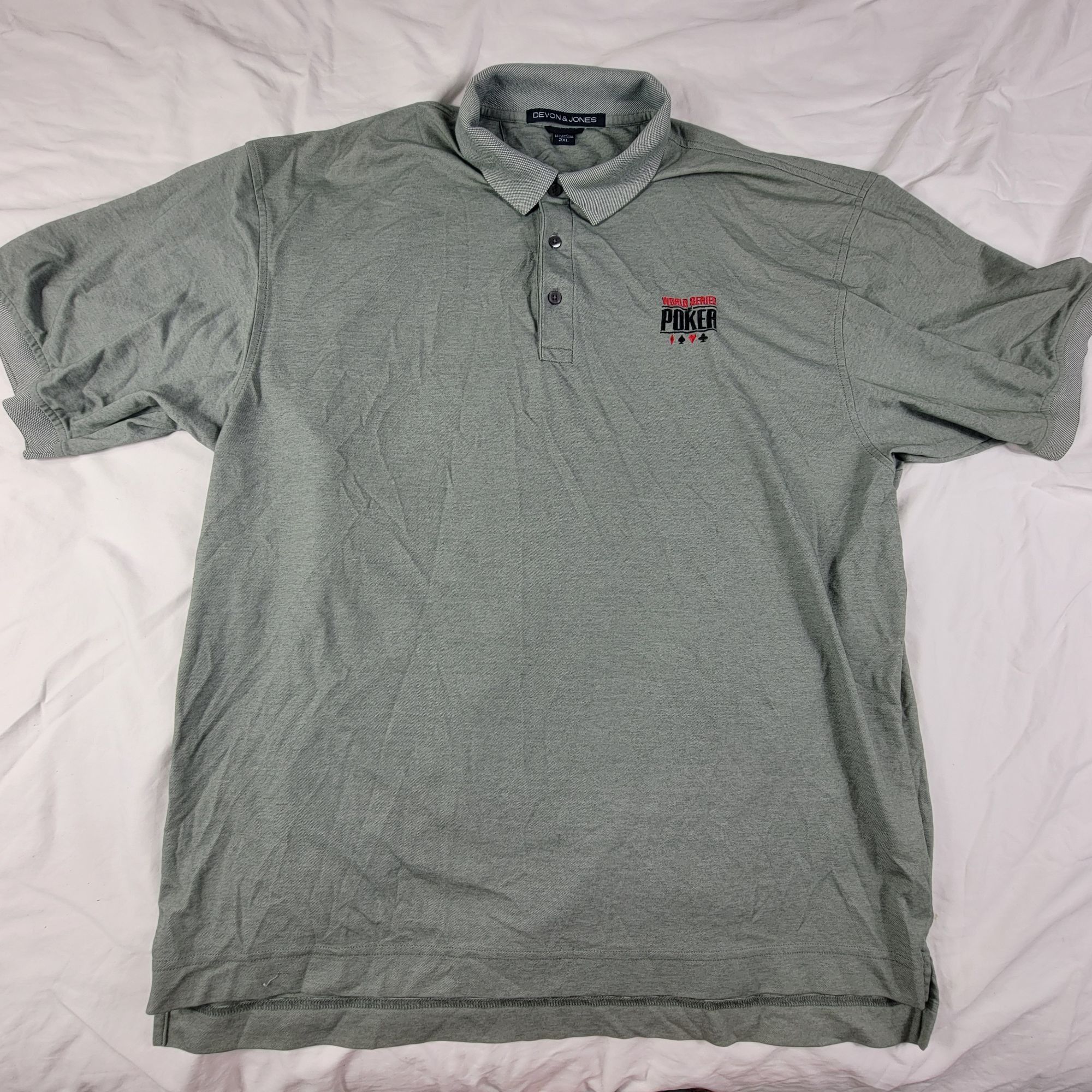 Other Devon And Jones World Series Of Poker Mens 2XL Polo Shirt Ca Size US XXL / EU 58 / 5 - 1 Thumbnail