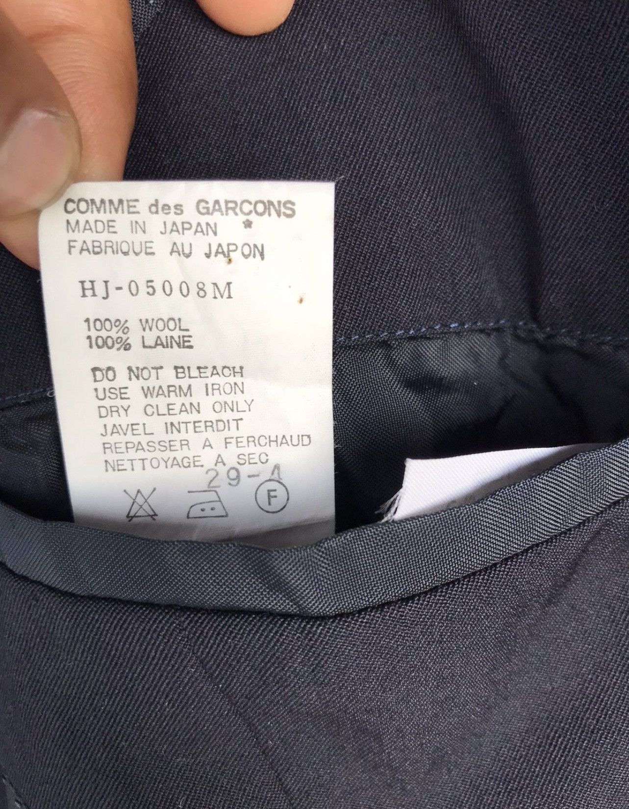 Comme des Garcons VTG AD1989 COMME DES GARCONS HOMME SUIT JACKET Size US M / EU 48-50 / 2 - 4 Thumbnail