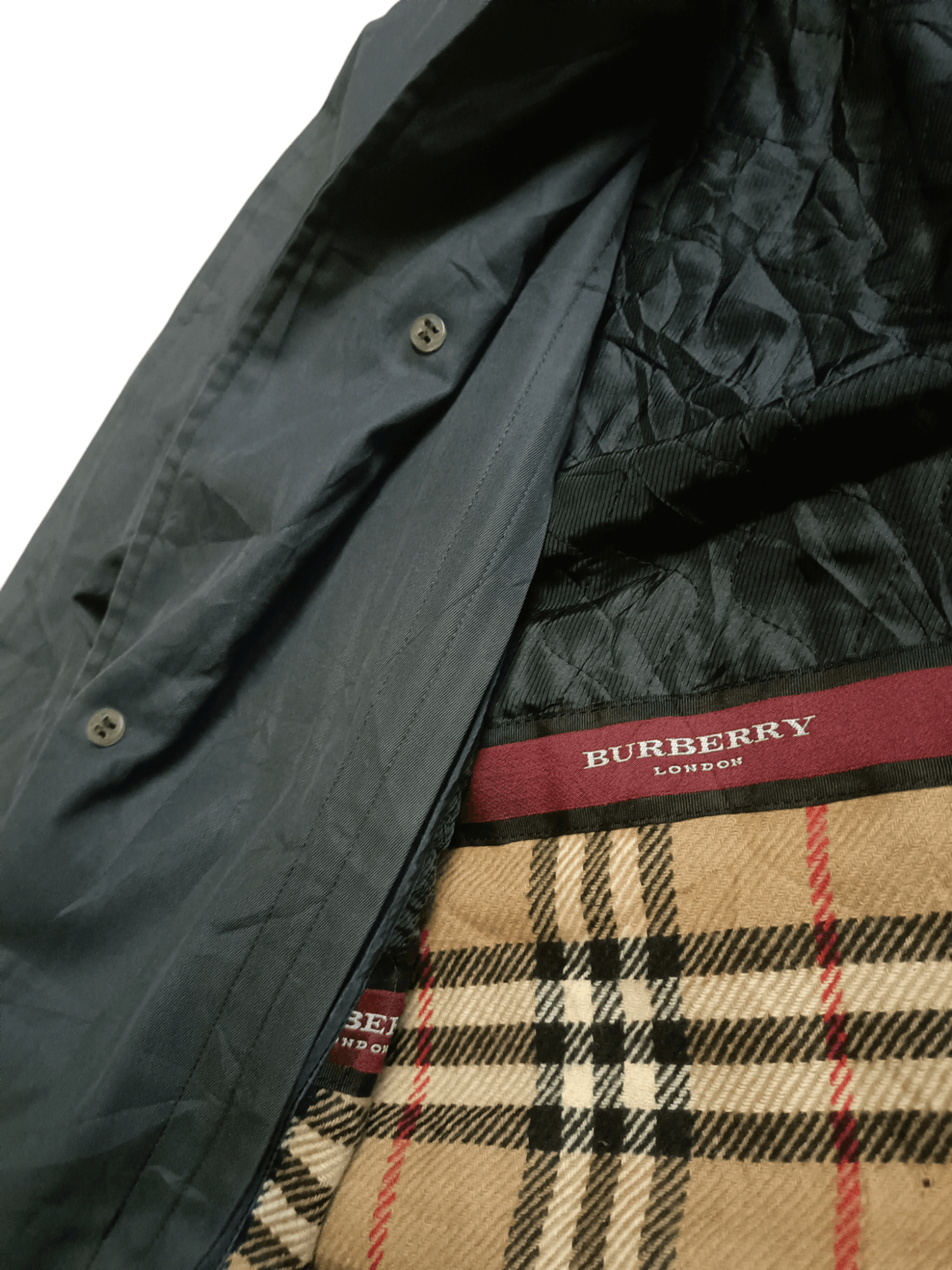 Burberry × Designer Vtg Burberry Trench Jacket Size US L / EU 52-54 / 3 - 5 Thumbnail