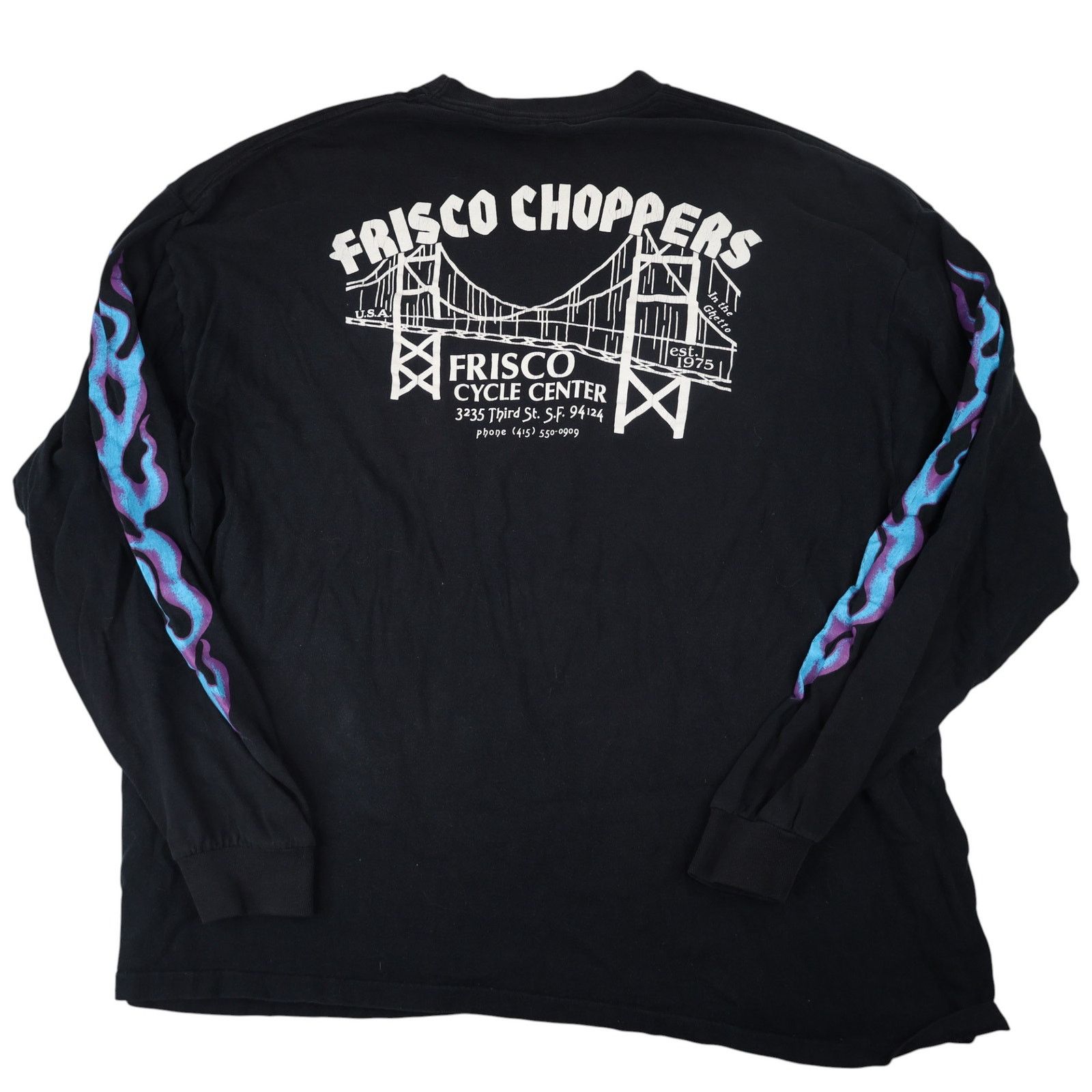 Vintage Vintage Frisco Choppers Custom Cycles Graphic T Shirt Size US XXL / EU 58 / 5 - 11 Thumbnail