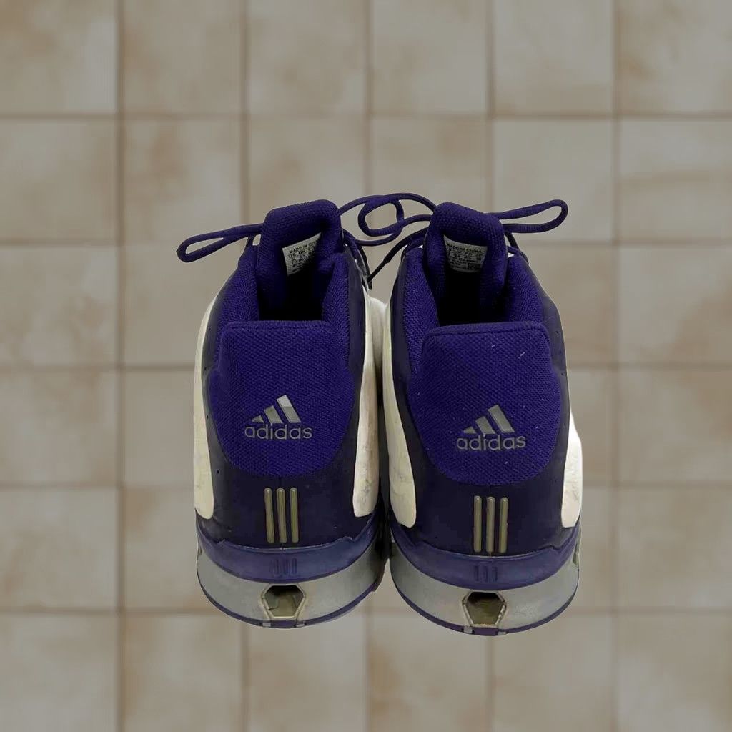 Adidas adidas A3 Garnett KG 1 Sneaker Mens 14 White Red Silver Leather Adiprene Basketball Vintage 2003 Size US 14 / EU 47 - 1 Thumbnail