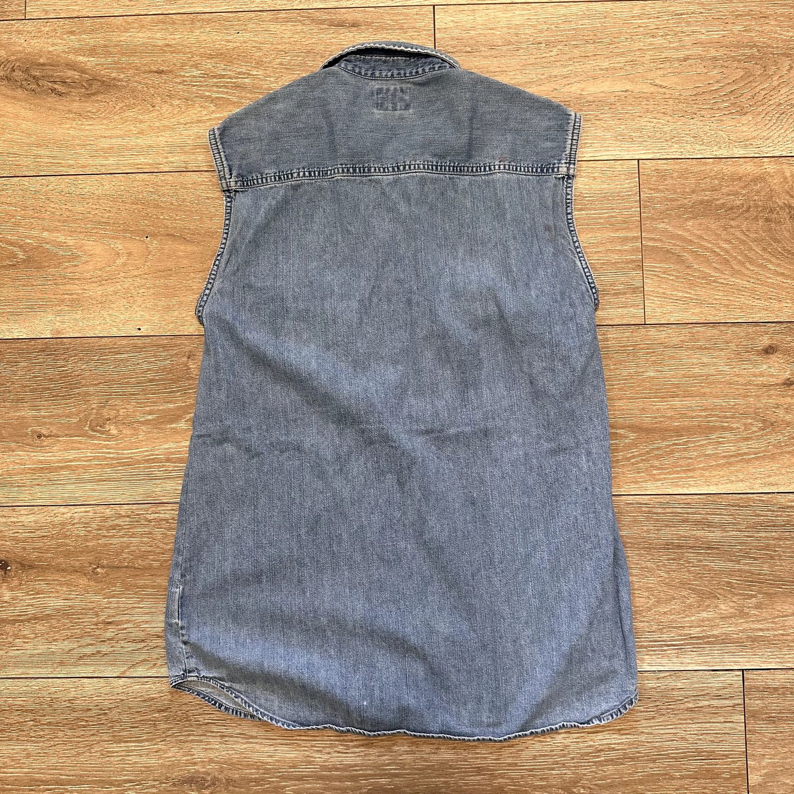 Guess 90s 2000s Women's Vintage Blue Denim Wash Guess Vest Small Size S / US 4 / IT 40 - 10 Thumbnail