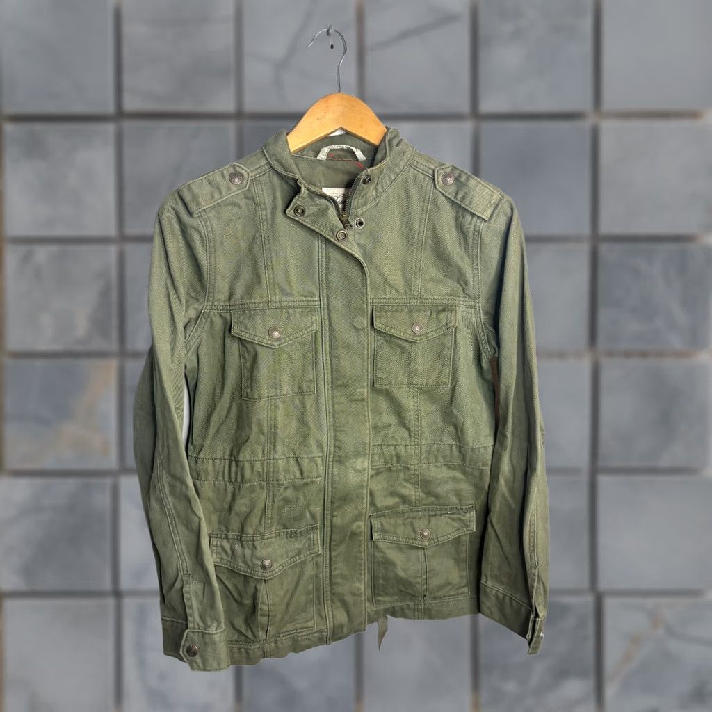 Levi's Levi's Jacket Womens Size Medium Green Utility Full Zip Snap On 5414 Size M / US 6-8 / IT 42-44 - 1 Thumbnail