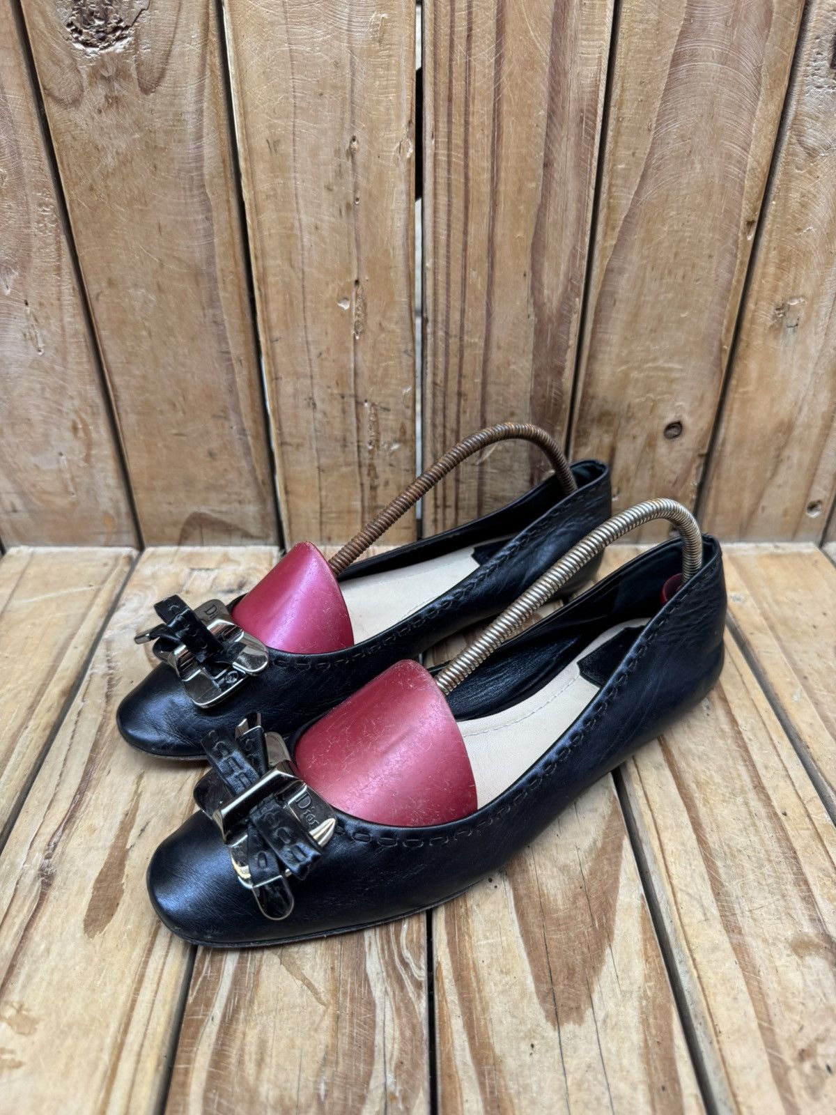 Christian Dior Monsieur Christian Dior black Women’s leather flats EUR 37 US 7 UK 4 Size US 7 / IT 37 - 15 Thumbnail