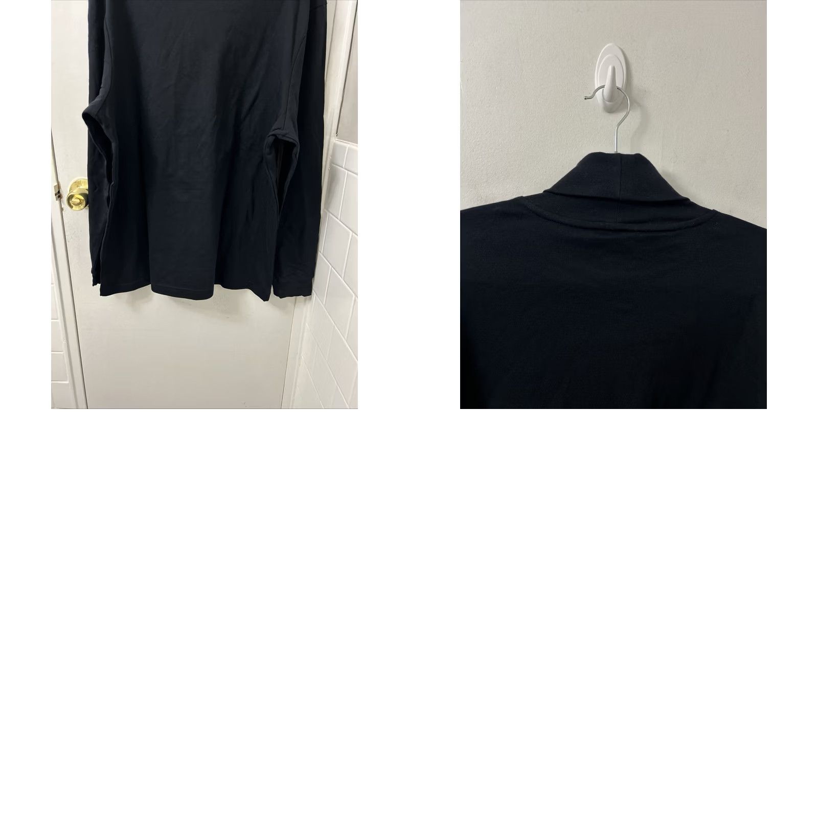 Club Room Club Room Mens XL Black Long Sleeve Mock Turtle Neck Shirt NWT Size US XL / EU 56 / 4 - 9 Thumbnail