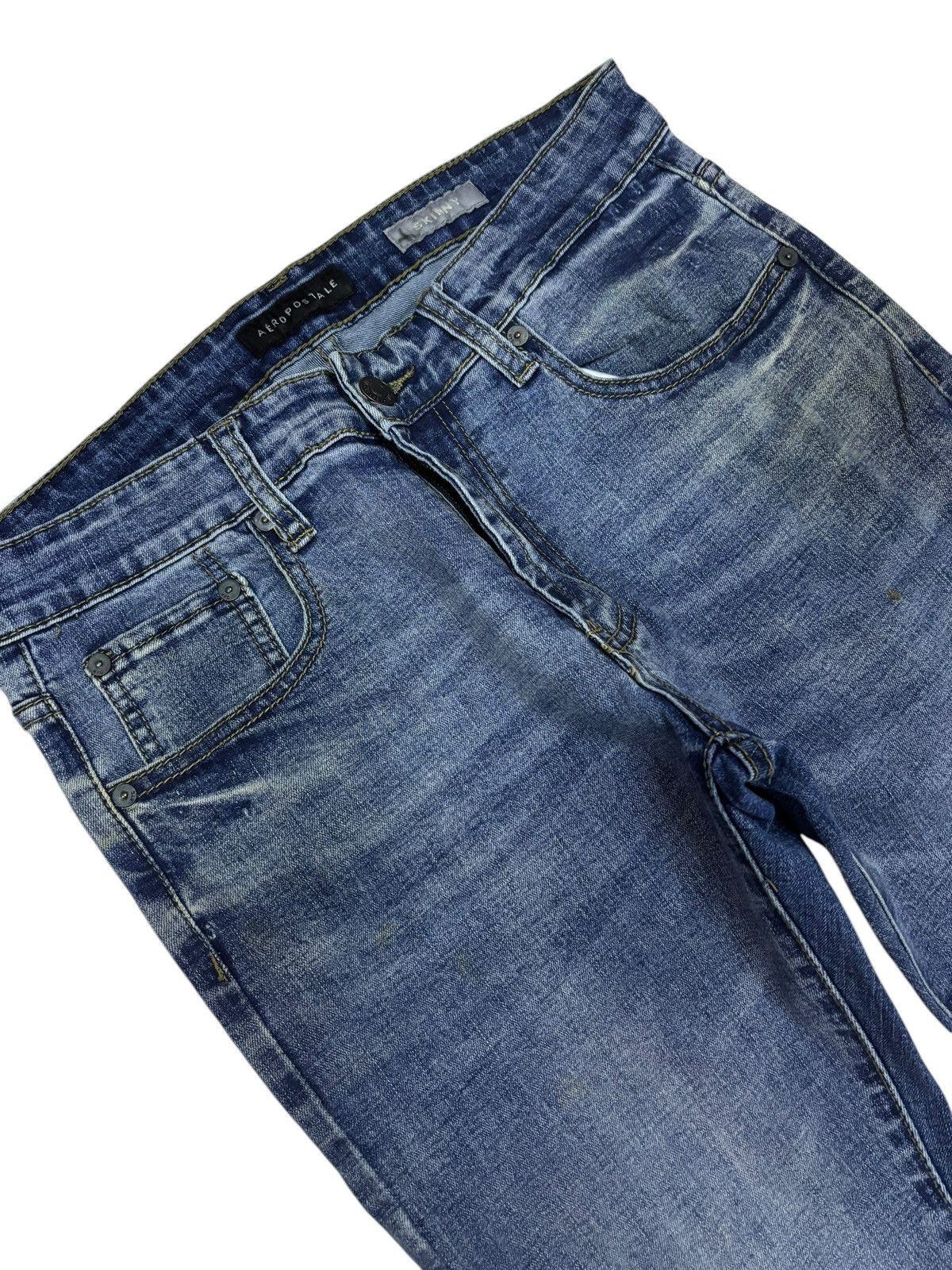 Aeropostale × Vintage Vintage Aeropostale Blue Washed Skinny Jeans Size US 30 / EU 46 - 3 Thumbnail