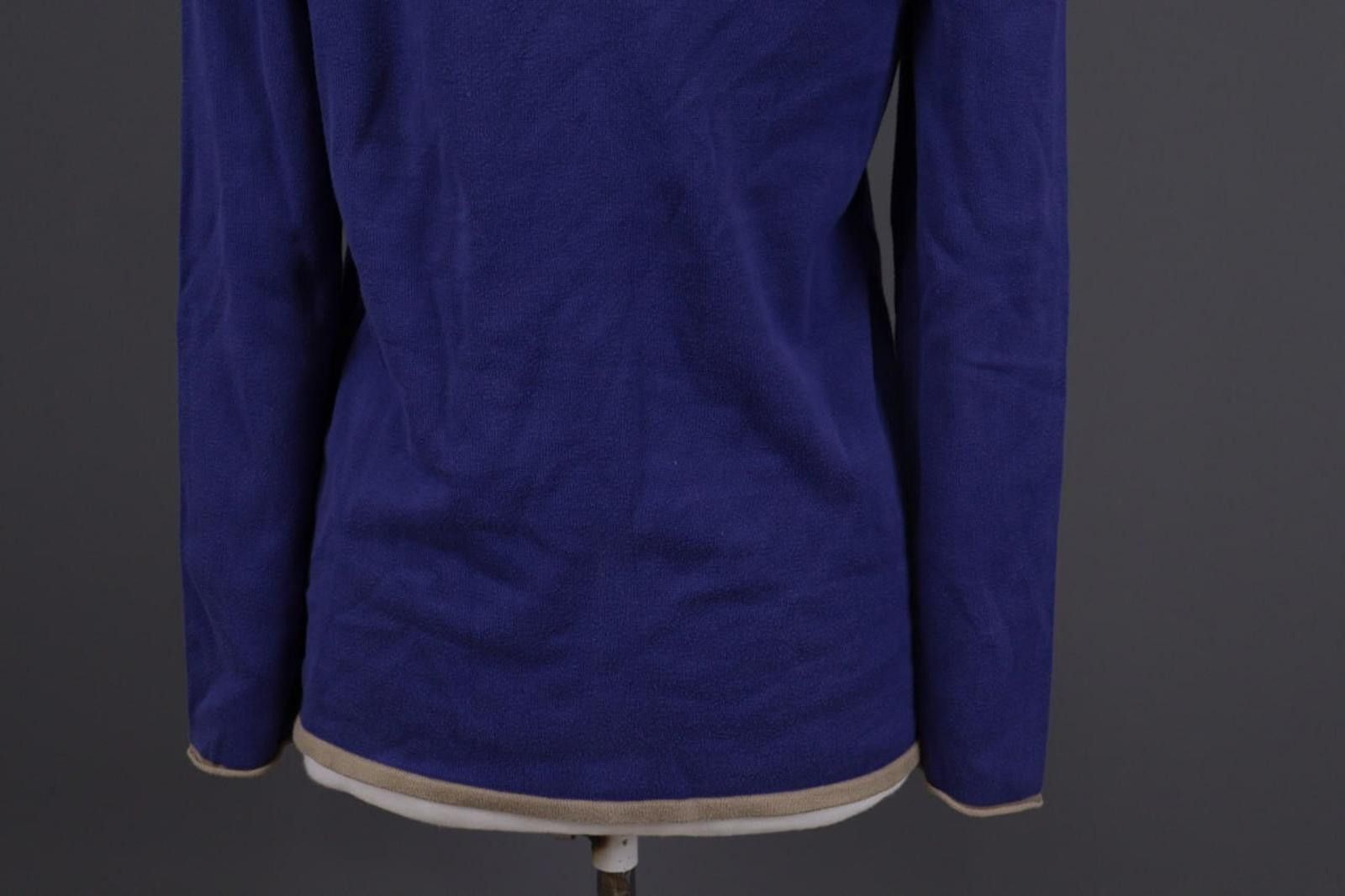 Designer Gudrun Sjödén Blue Cotton Knitted Pullover Sweater Size S Size S / US 4 / IT 40 - 10 Thumbnail