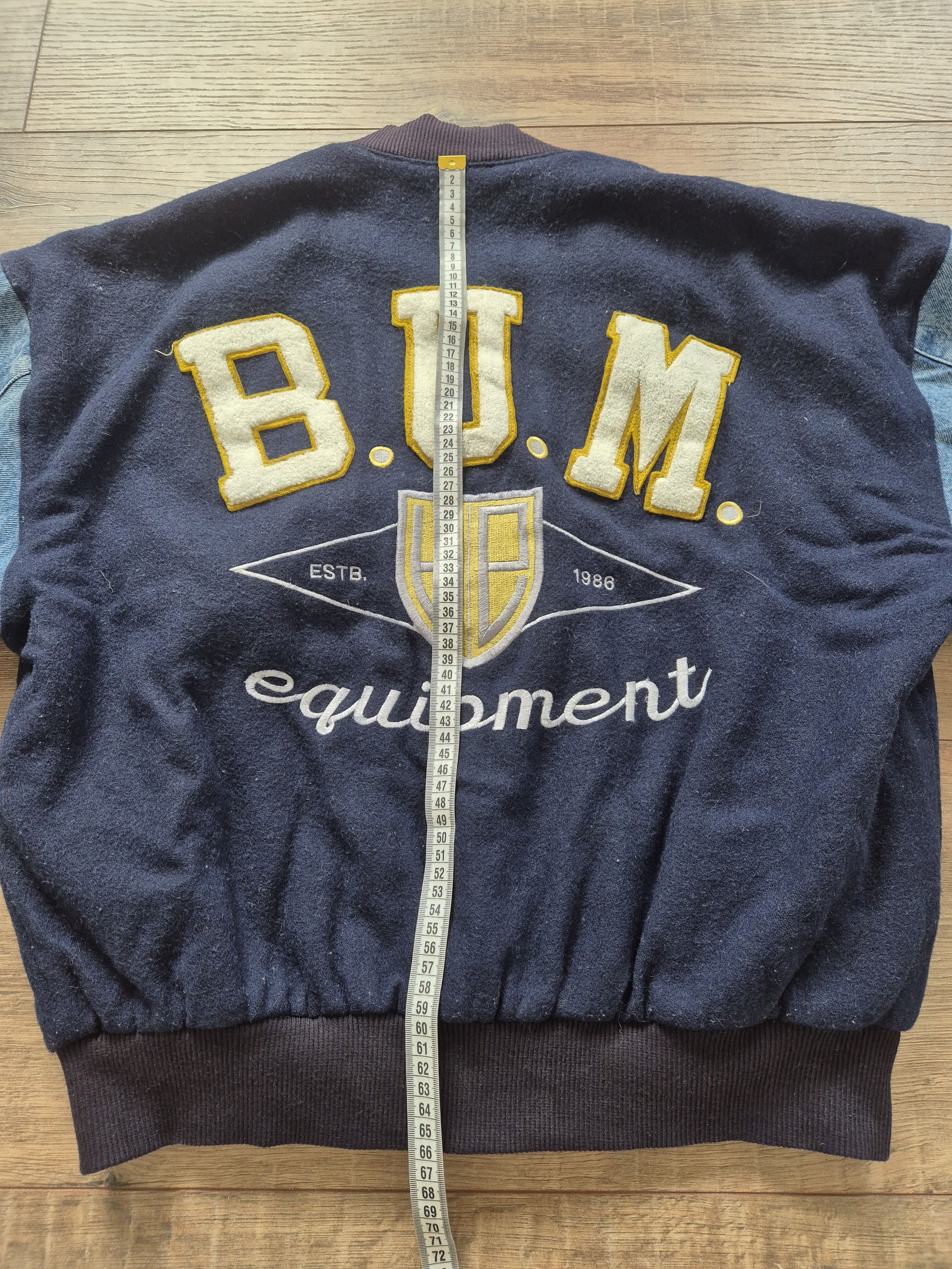 B.U.M Equipment 90' Vintage jacket wol denim jas BUM Size US L / EU 52-54 / 3 - 7 Thumbnail