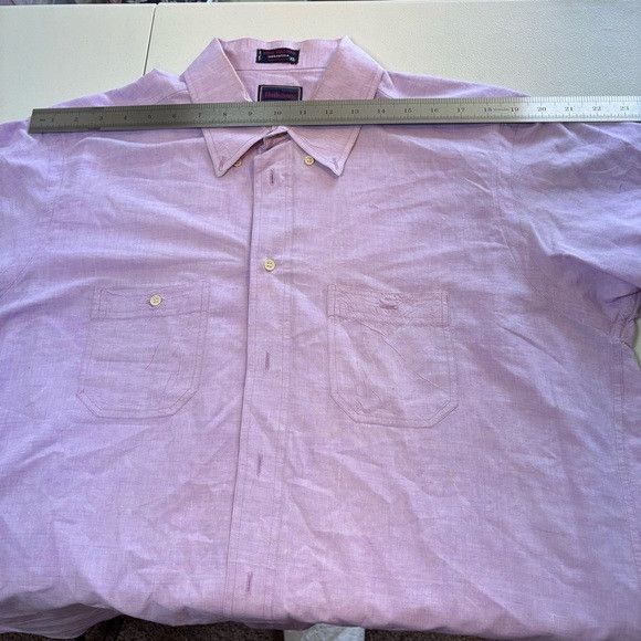 Hathaway Golf HATHAWAY Vintage Madras shirt short sleeve Lavander size XL Size US XL / EU 56 / 4 - 4 Thumbnail