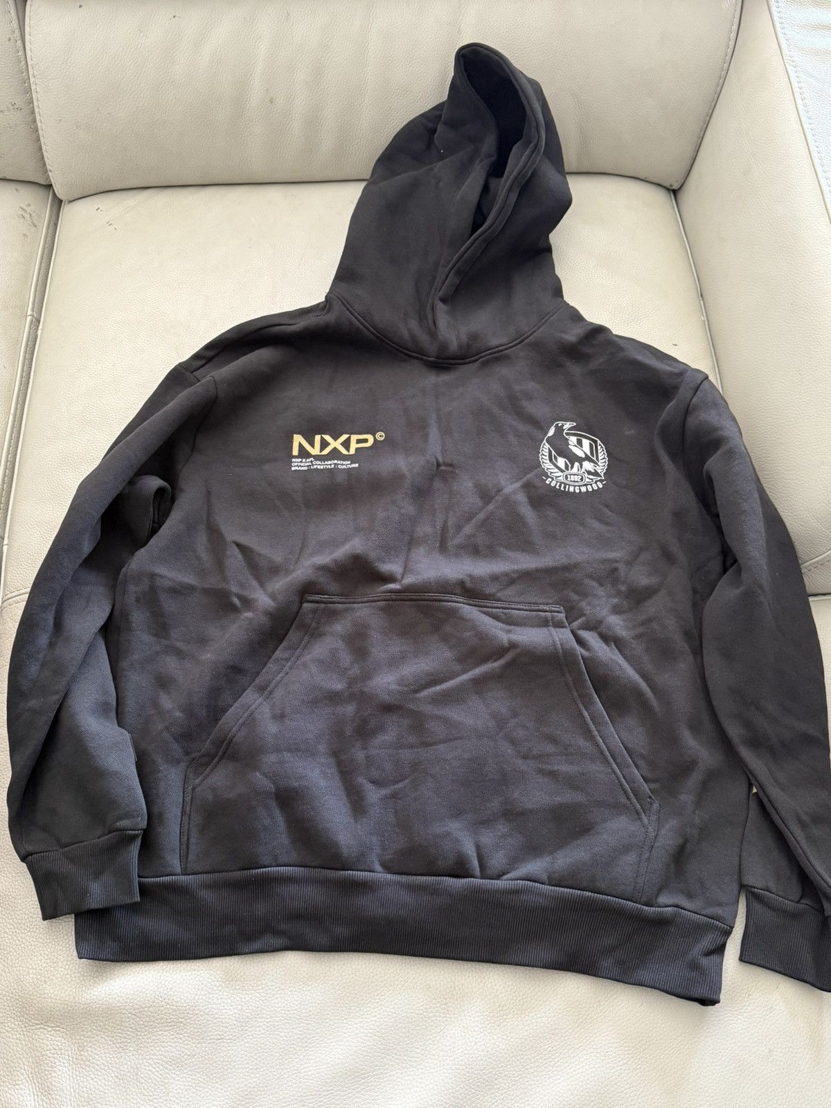 Other Collingwood AFL Relaxed Hoodie Jet Black Size US L / EU 52-54 / 3 - 1 Thumbnail