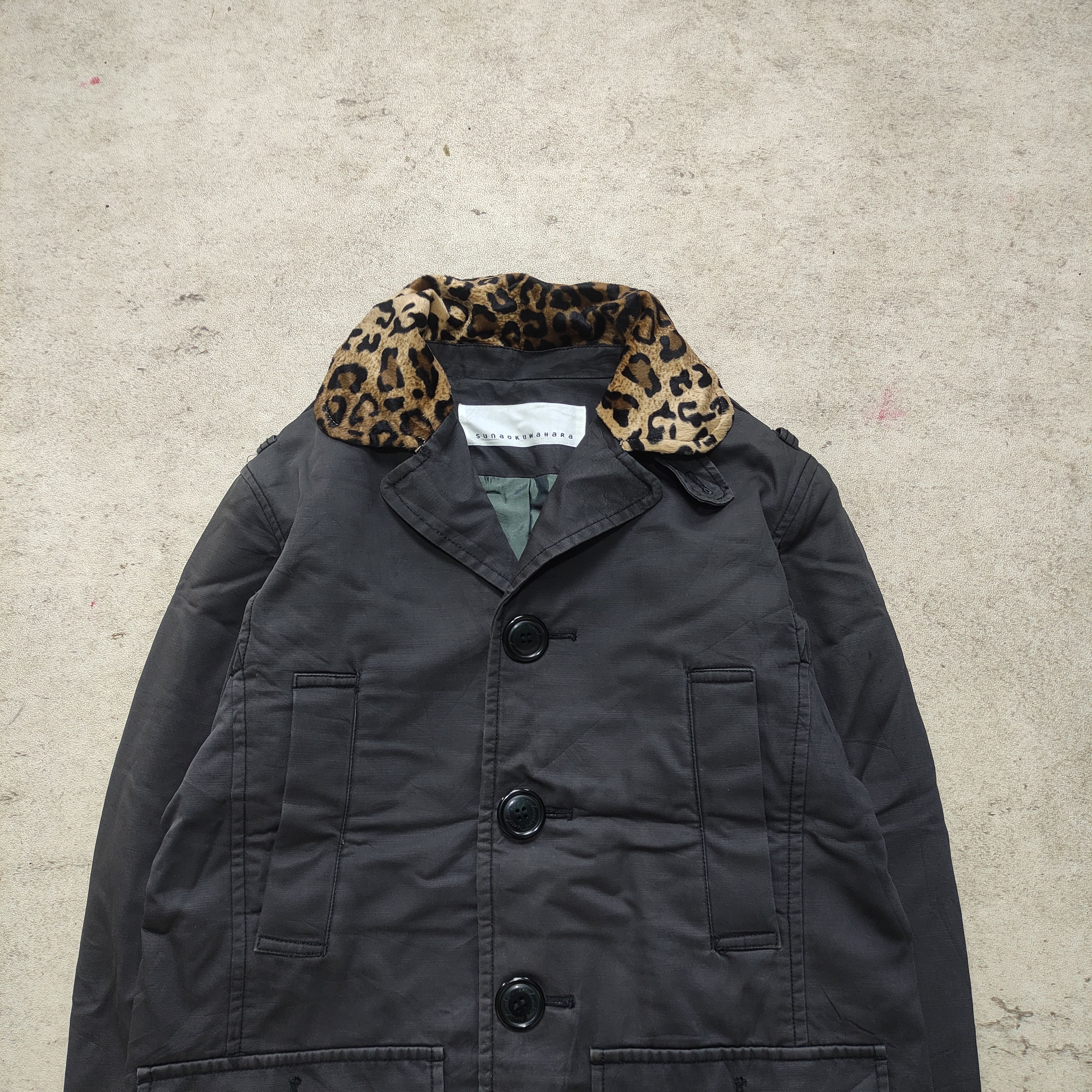 Issey Miyake Sunaokuwahara Leopard Collar Jacket Size US M / EU 48-50 / 2 - 4 Thumbnail