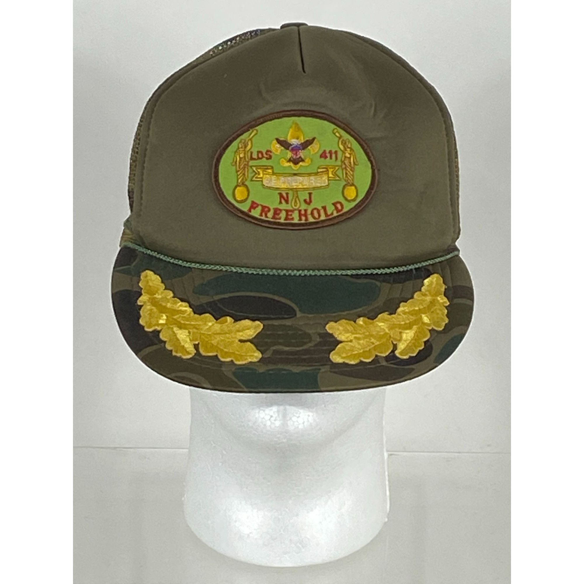 Other × Vintage Vintage Rare T.I. NJ Freehold Camouflage Trucker Mesh Snapba Size ONE SIZE - 1 Thumbnail