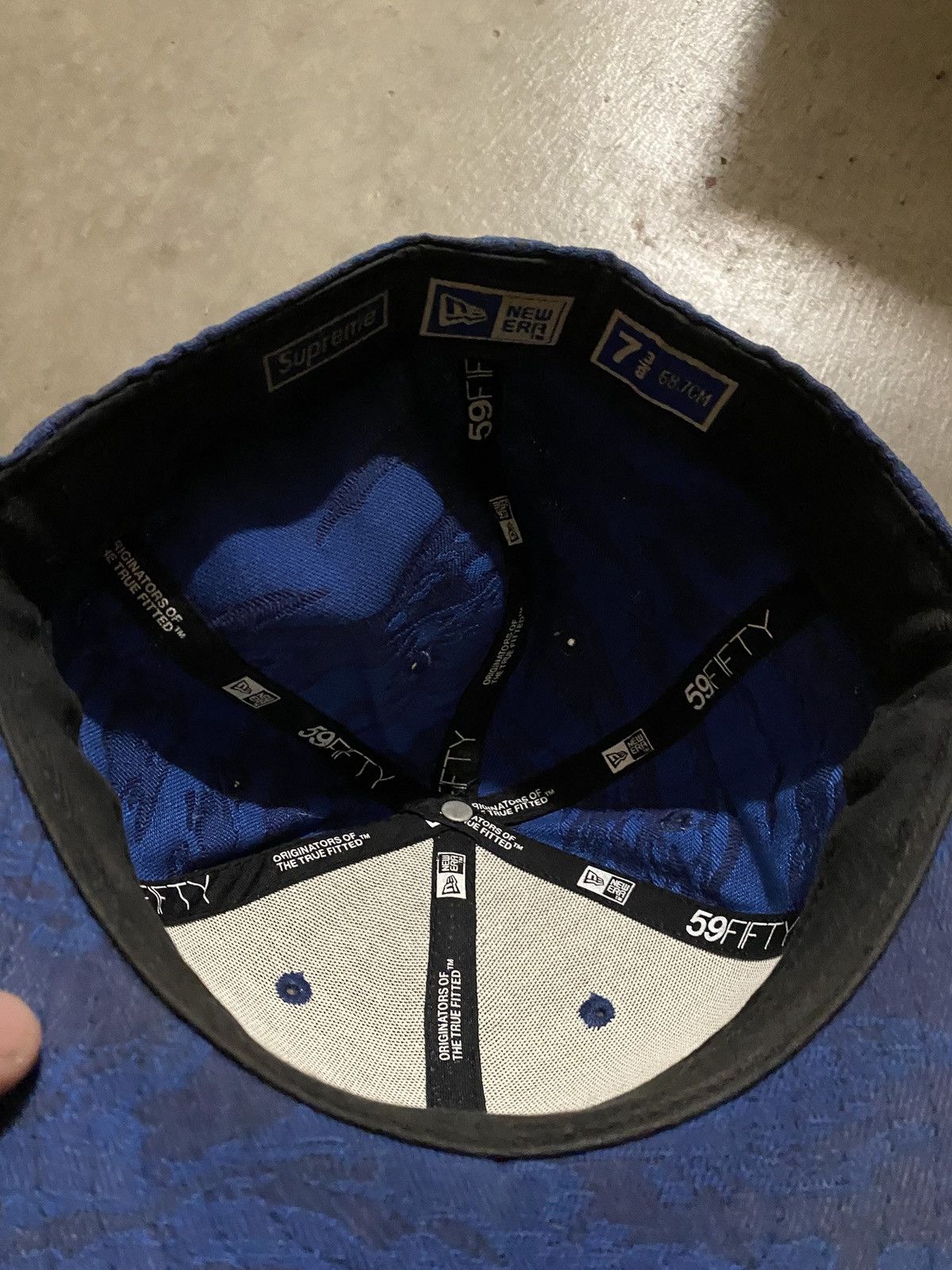 New Era × Supreme Supreme Hat New Era 7 3/8 Blue Box Logo Size ONE SIZE - 4 Thumbnail