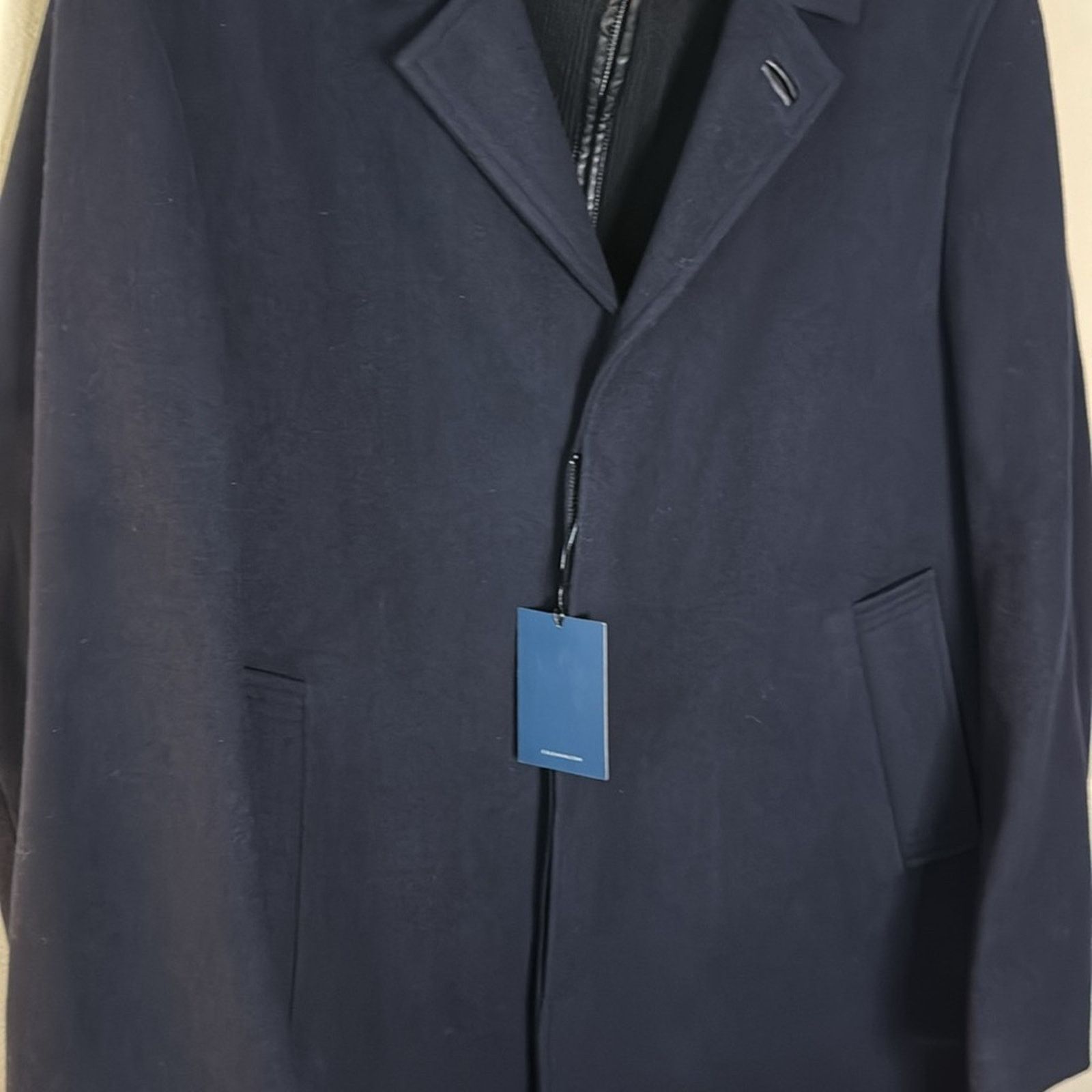 Cole Haan Cole Haan Wool Plush Car Coat - Navy Size XL Size US XL / EU 56 / 4 - 7 Thumbnail