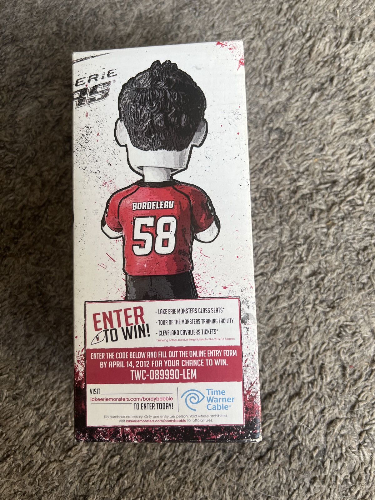 Reebok 2012 Lake Erie Monsters Patrick Bordeleau Bobblehead Size ONE SIZE - 4 Thumbnail