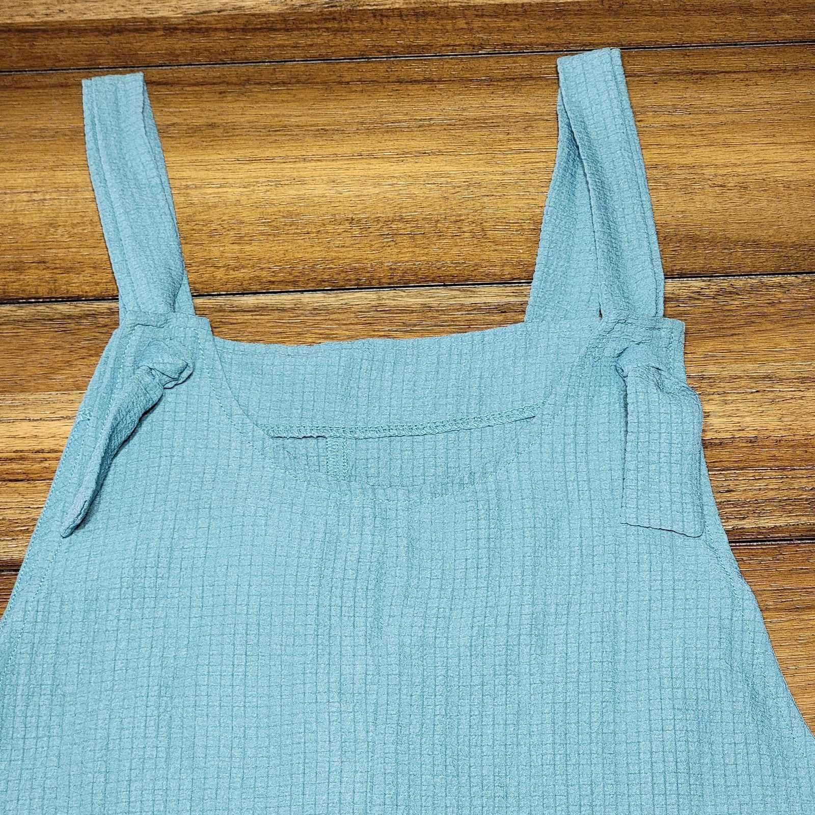 Other Emery Rose Teal Tie Shorts Jumpsuit - Size Large Size 38" / US 16 / IT 52 - 2 Thumbnail