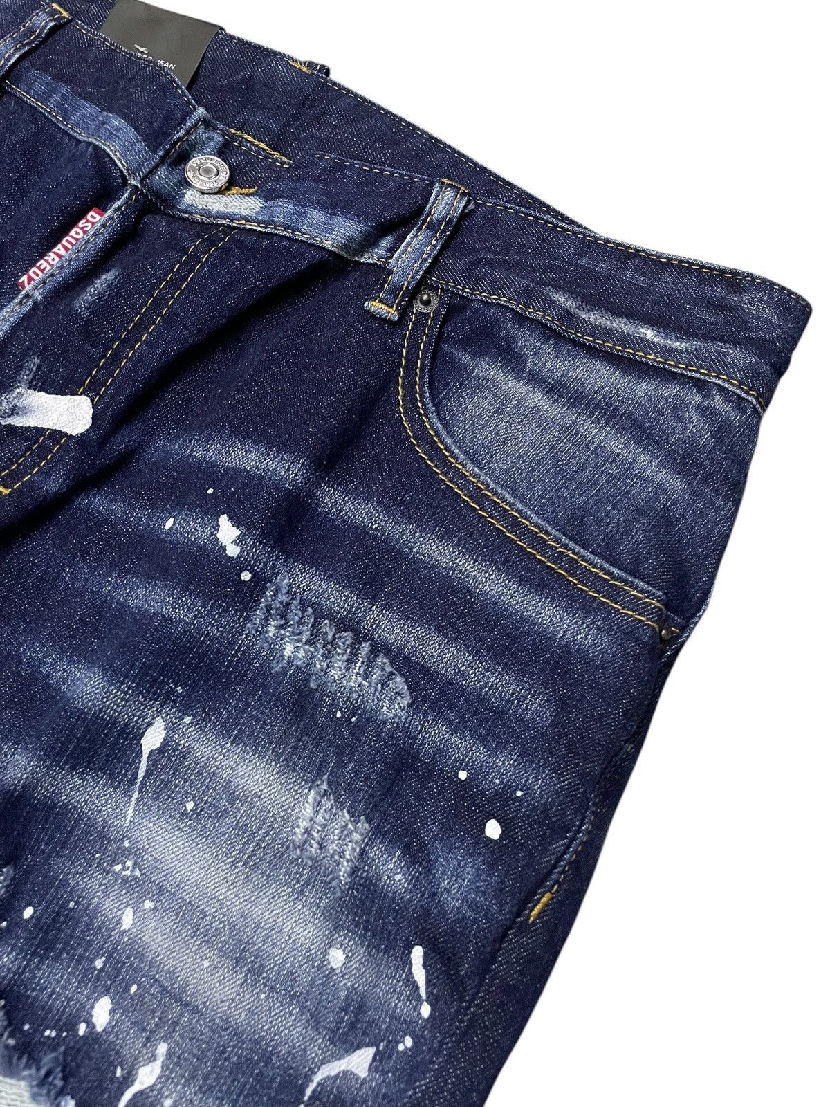 Dsquared2 BNWT Dsquared2 $800 Biker Distressed Paint Splatter Jeans Size US 34 / EU 50 - 10 Thumbnail