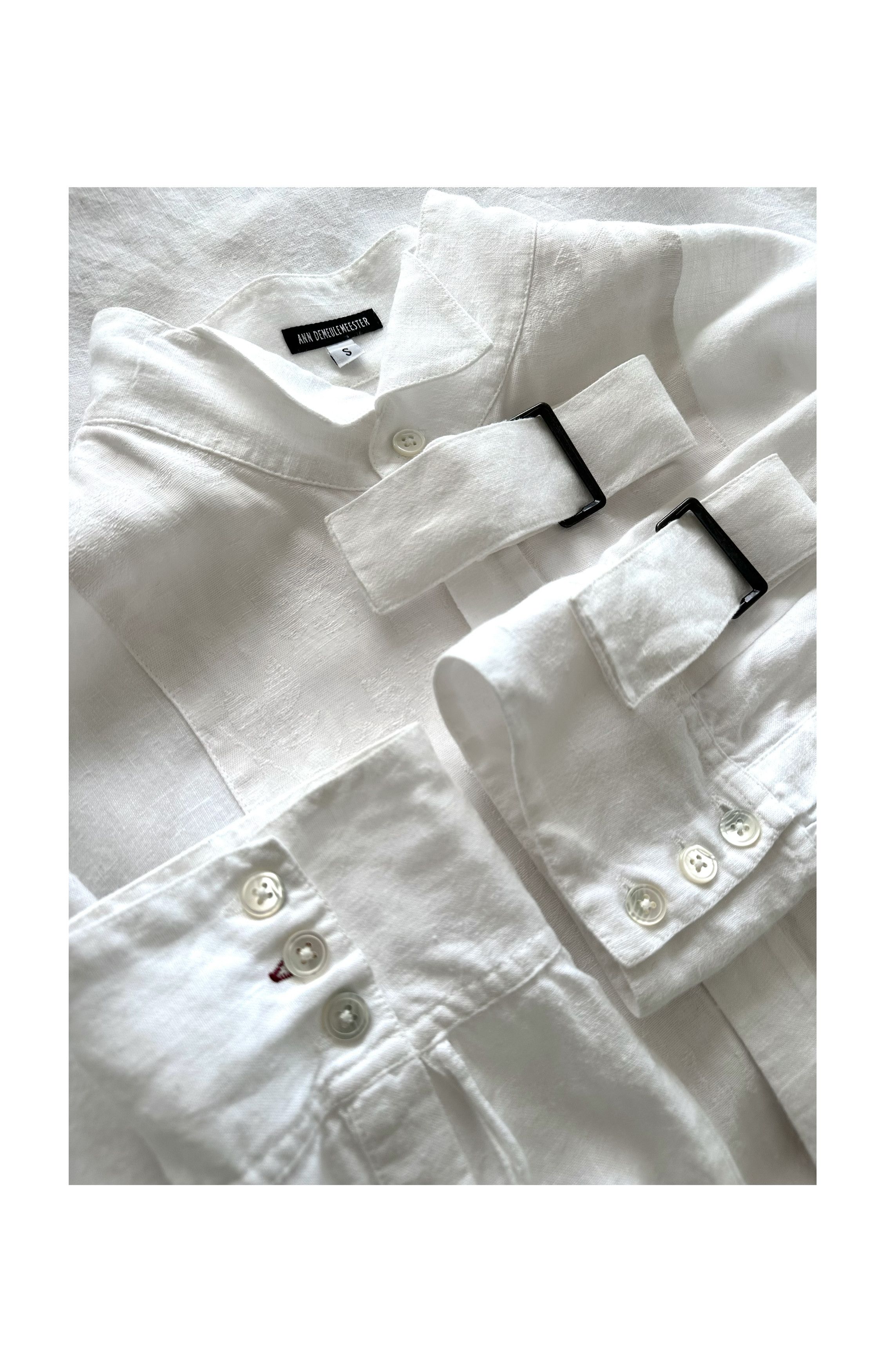 Ann Demeulemeester SS17 Removable Strap Cuff Tuxedo Hemp Shirt Jacket | S Size US M / EU 48-50 / 2 - 4 Thumbnail