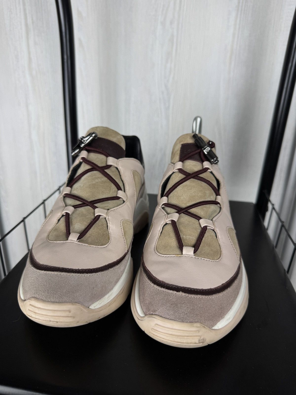 Longchamp LONGCHAMP Freeminder Cloud Beige Suede Sneakers Women’s 38 Size US 8 / IT 38 - 7 Thumbnail
