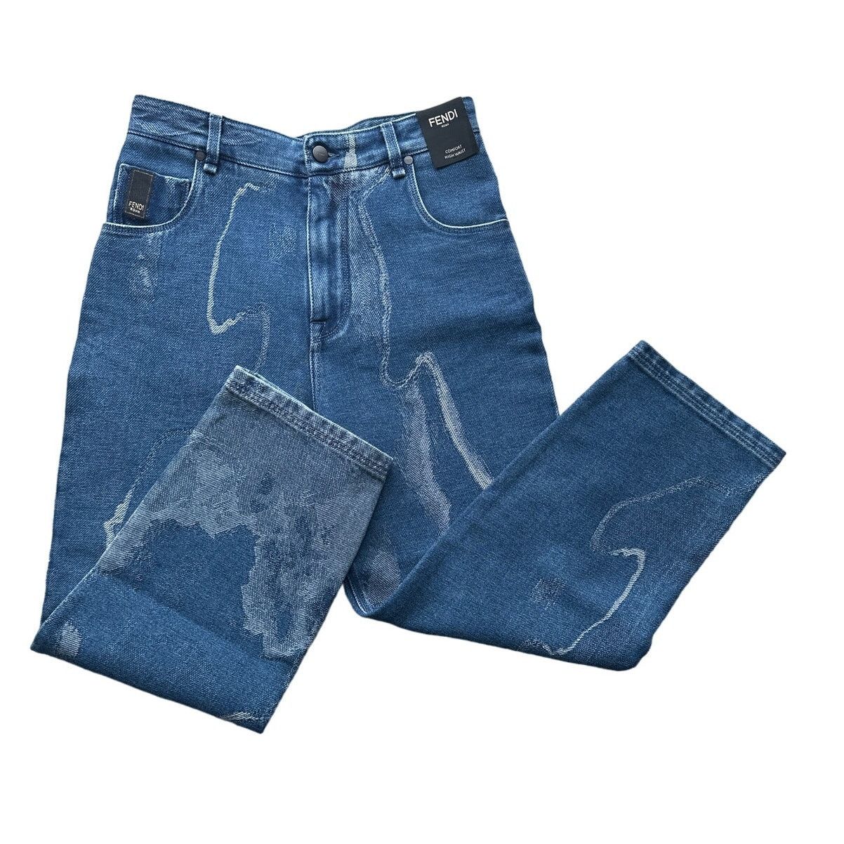 Fendi Fendi Moonlight Comfort High Waist Mens Denim Pants Sz 29/34 Size US 29 - 3 Thumbnail