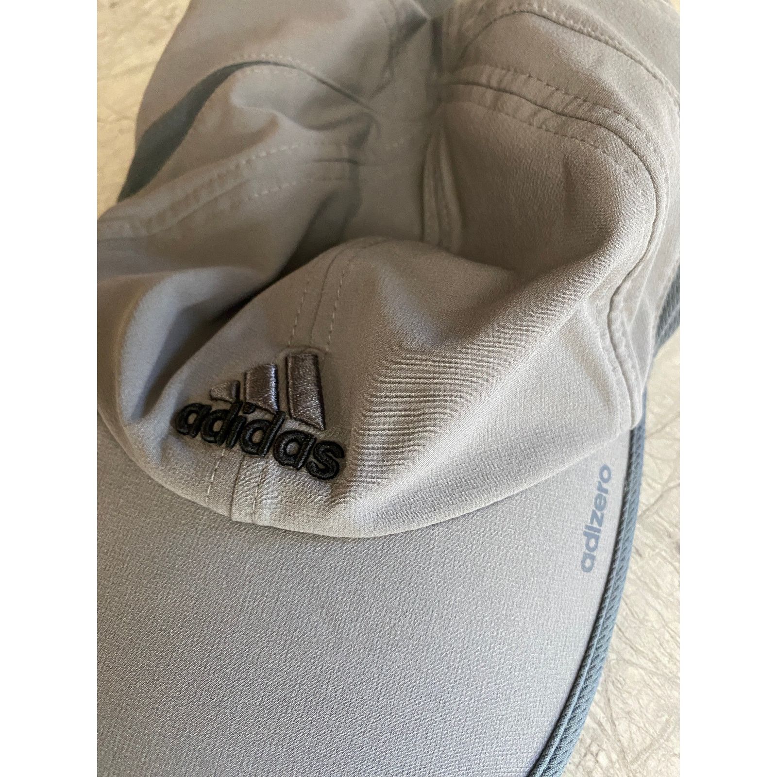 Adidas Adidas Adizero Climacool Gray Adjustable Running Hat Size ONE SIZE - 3 Thumbnail