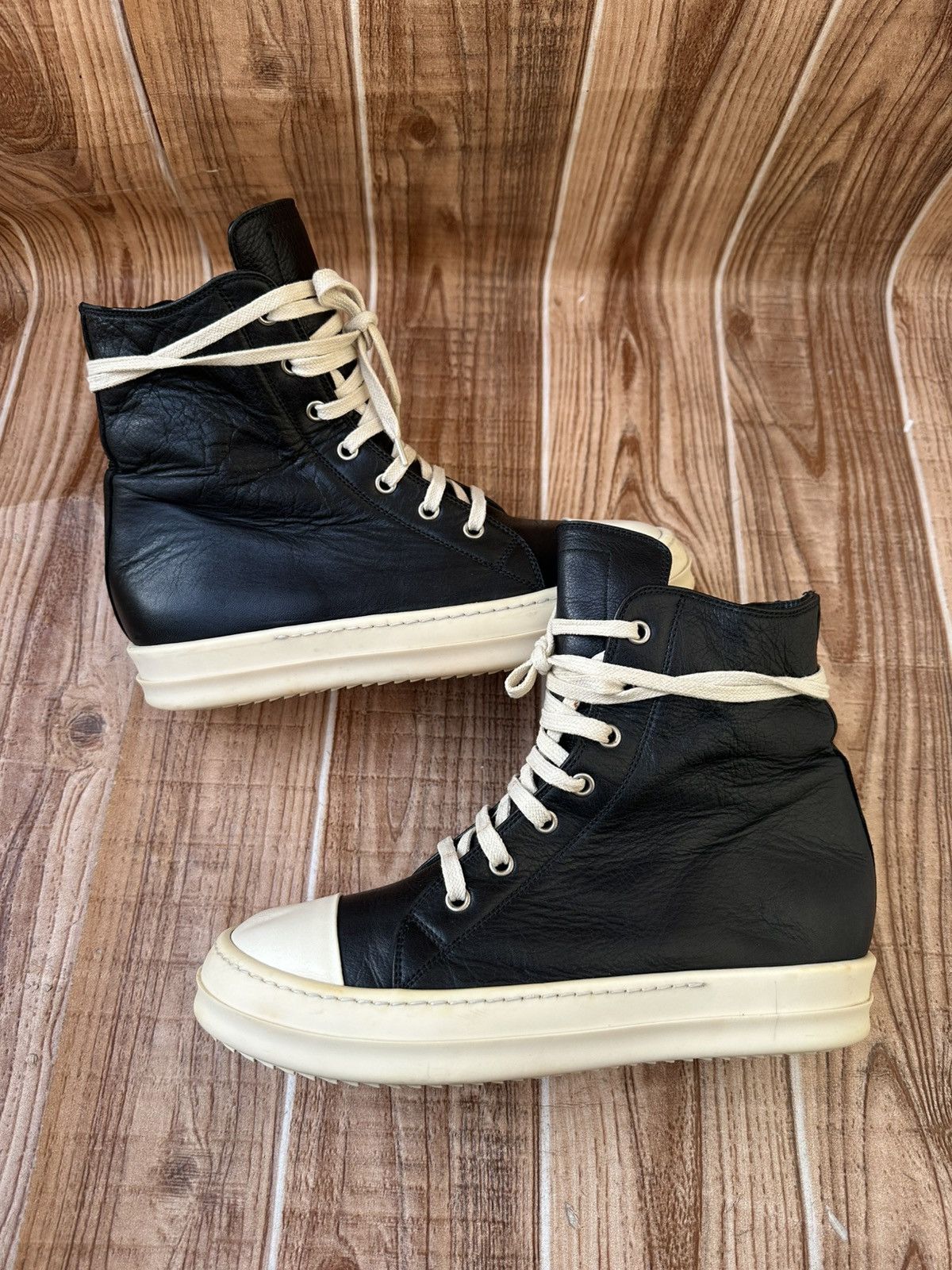 Rick Owens W18 Rick Owens Mainline Black Ramones Size US 8.5 / IT 38.5 - 11 Thumbnail