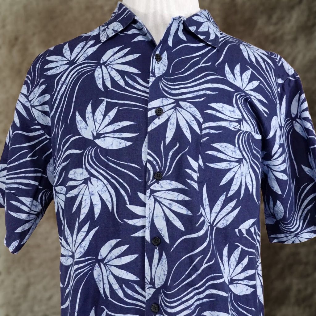 Cremieux Daniel Cremieux Collection Shirt Mens L Blue Floral Short Sleeve Button-Up Hawaiian Casual Size US L / EU 52-54 / 3 - 1 Thumbnail