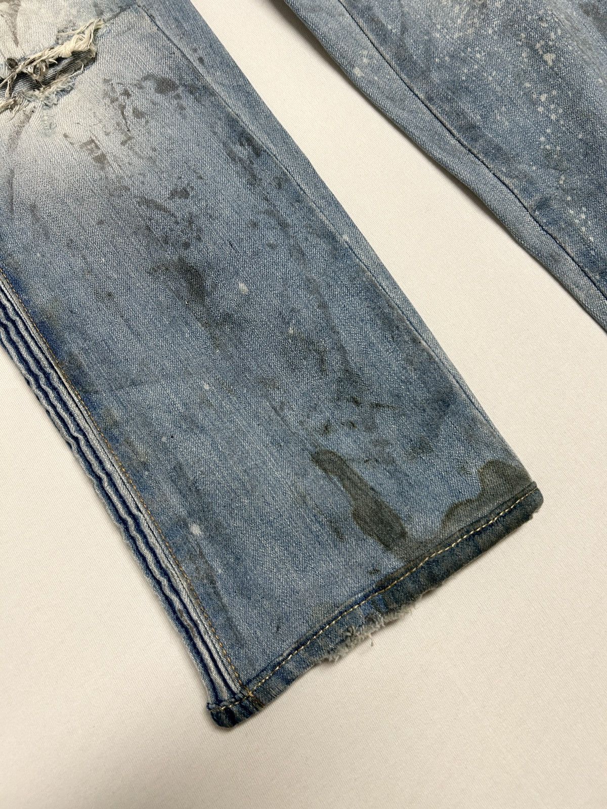 Balmain SS2016 Panelled Distressed Denim Size US 33 - 4 Thumbnail