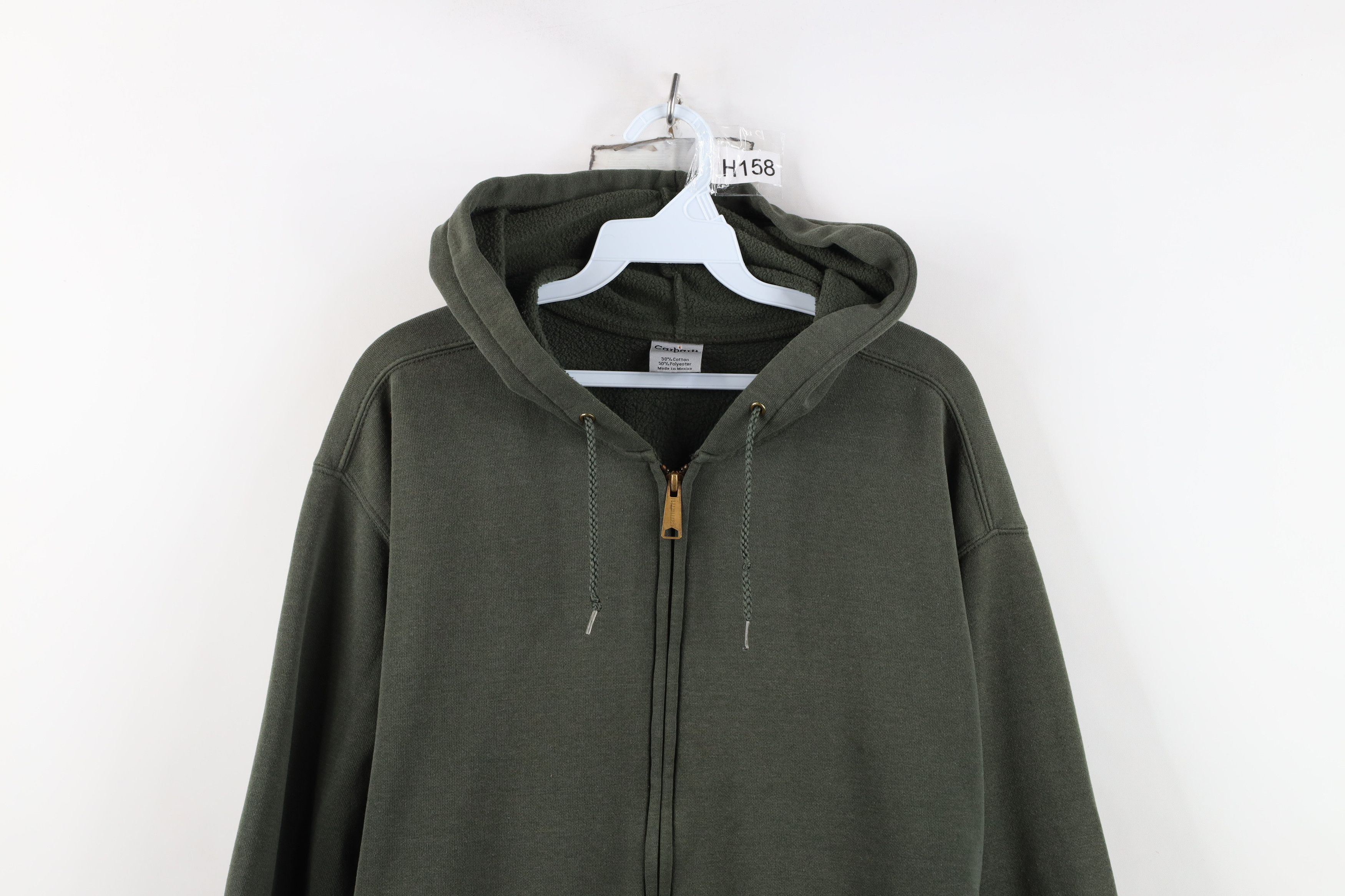 Carhartt Vintage Carhartt Spell Full Zip Hoodie Sweatshirt Green Size US L / EU 52-54 / 3 - 2 Thumbnail