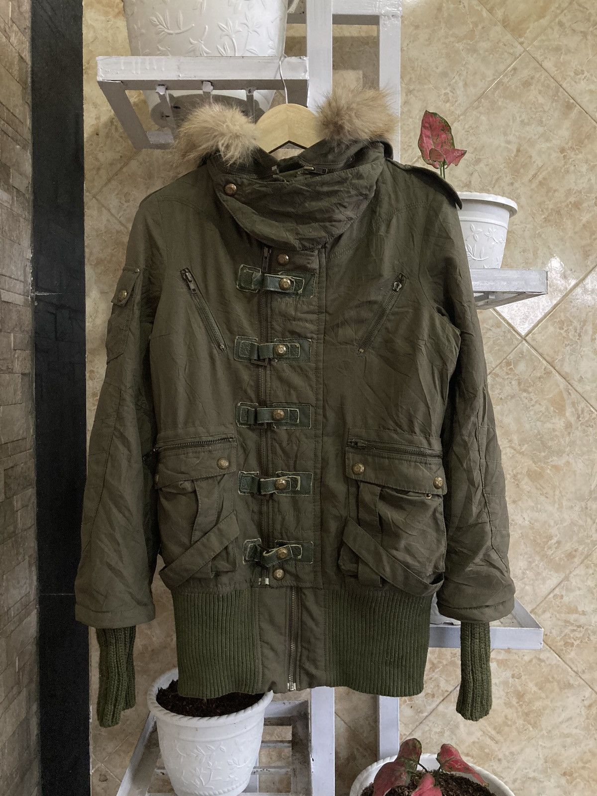 Le Grande Bleu (L.G.B.) SLY - Bondage Bono Fur OG Apocalypse Vkei Jacket Japanese Size US M / EU 48-50 / 2 - 2 Thumbnail