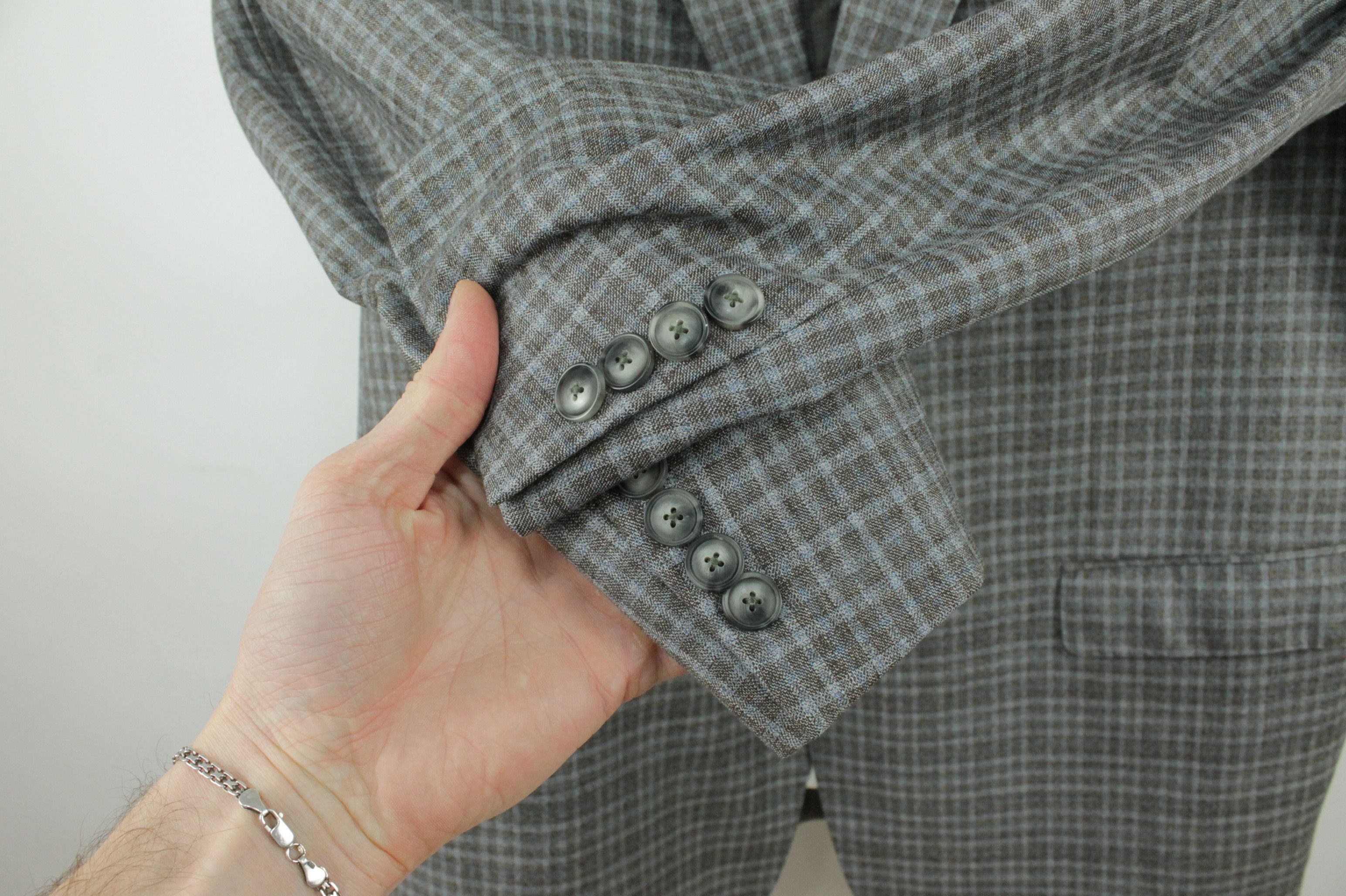 Emporio Armani Emporio Armani G-Line Super 130's Check Sports Jacket Size 48R - 4 Thumbnail