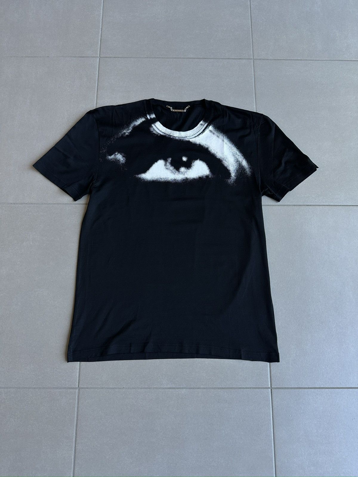 Dior Men's Dior Homme VOTC Eye Tee Hedi T-Shirt Black Sz S AW04