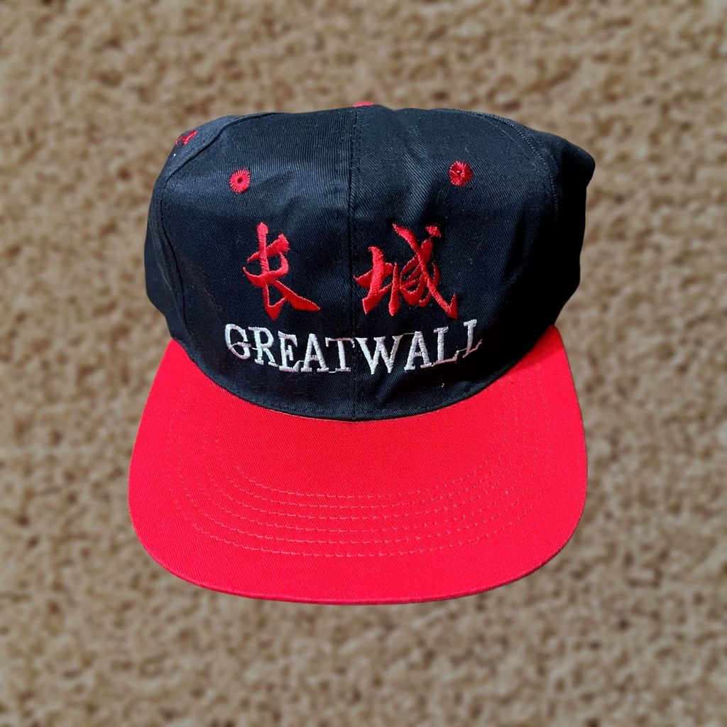 Greats VINTAGE HaT Hat Adjustable Snapback Great Wall of China Red Mens Size ONE SIZE - 1 Thumbnail