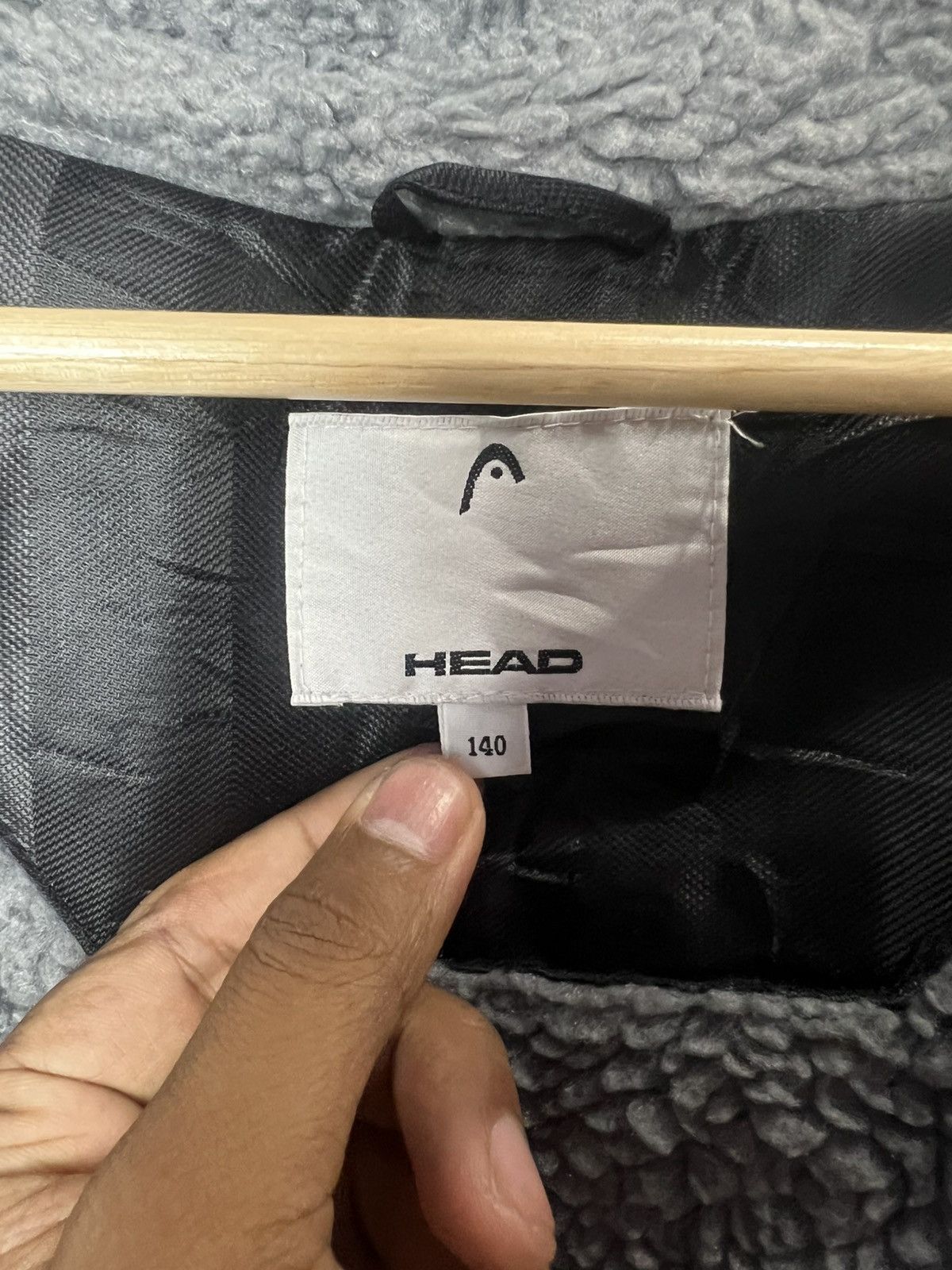Japanese Brand Head Sports Bench Parka Grey Fleece Hooded Coat Size US M / EU 48-50 / 2 - 11 Thumbnail