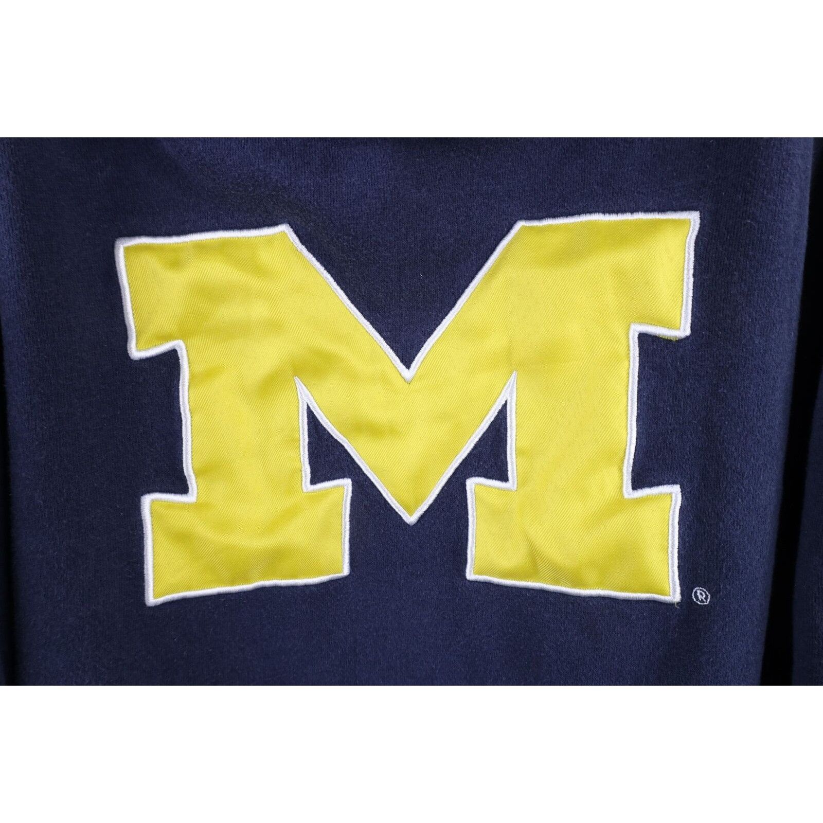 Vintage Vintage Distressed Block M University of Michigan Hoodie Size L / US 10 / IT 46 - 9 Thumbnail