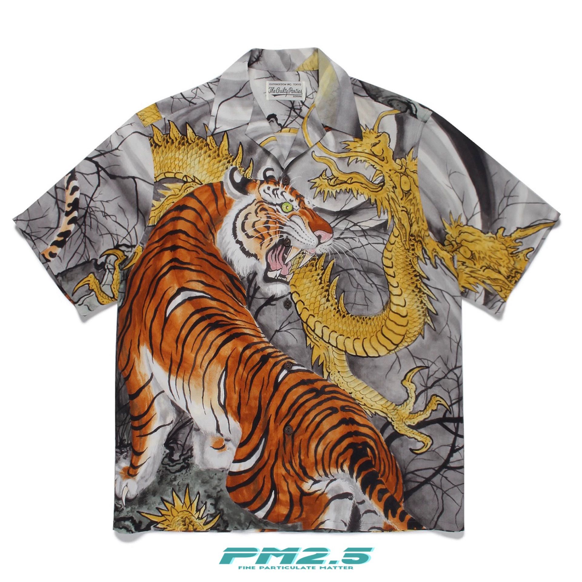 トップス WACKO MARIA Edgy Tiger Graphic Aloha L WACKO MARIA Edgy Tiger Graphic Aloha L Tim Lehi Wacko Maria