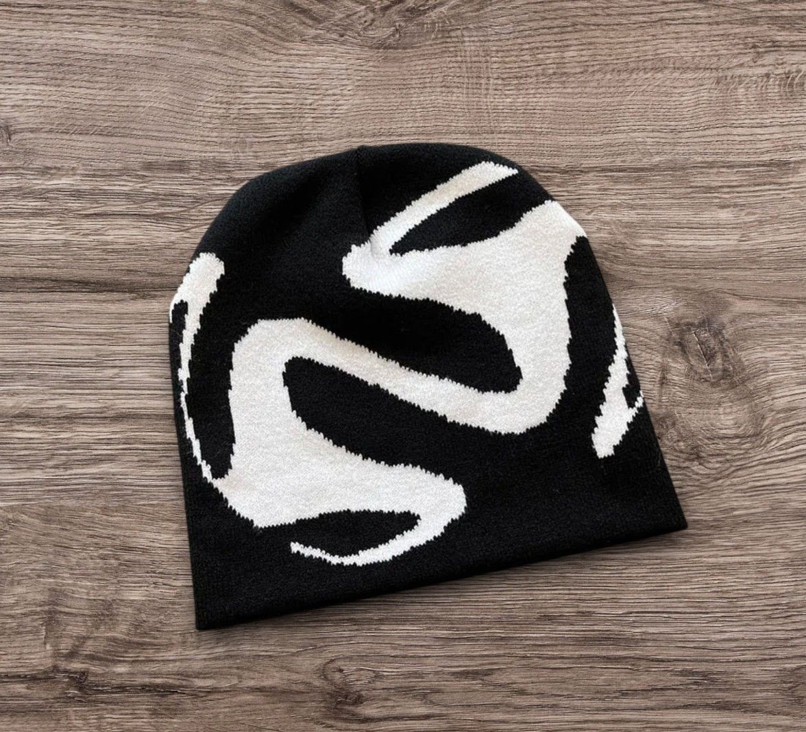 Other Black White Opium Avantgarde Knit Hat ALT Skater Beanie Size ONE SIZE - 1 Preview