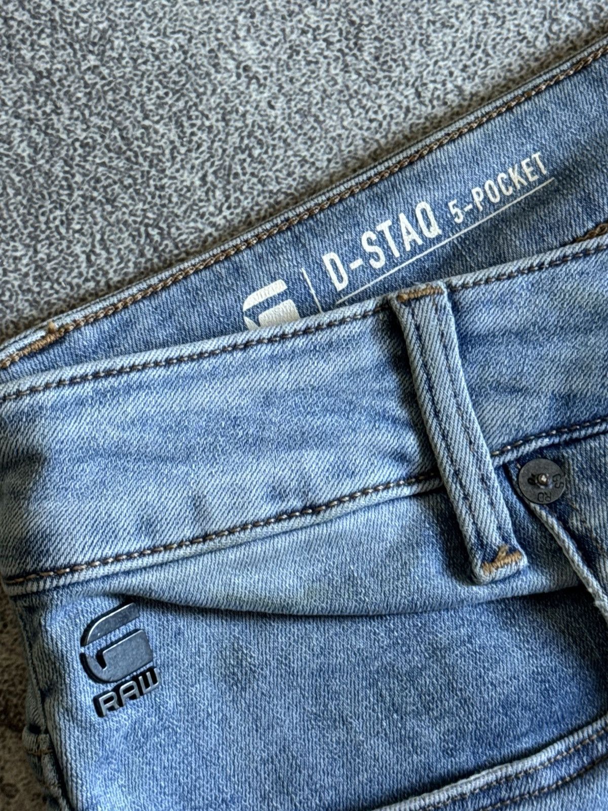 G-Star G star raw 33/34 D-Staq 5-PKT slim denim pants jeans trouser Size US 33 - 11 Thumbnail