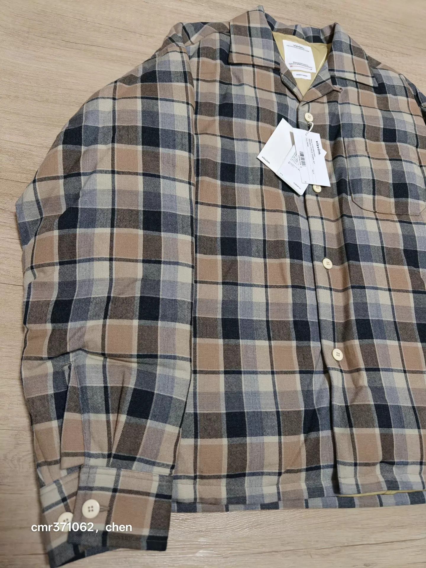 Visvim VISVIM 25SS KEESEY CHECK DOWN Beige Size 2 Wool-Linen Check Size US M / EU 48-50 / 2 - 2 Thumbnail