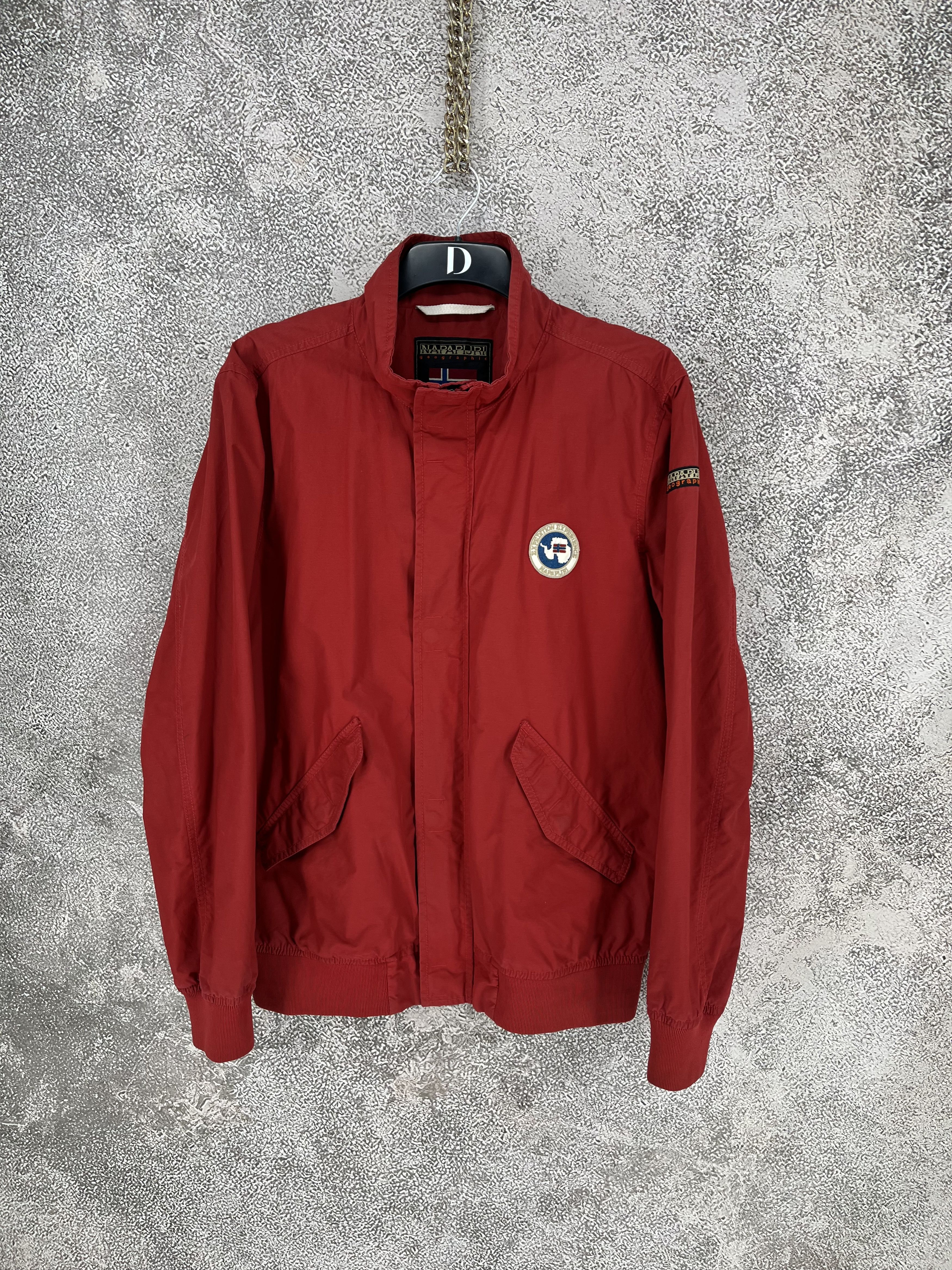 Napapijri Vintage y2k Napapijri Zip Jacket Red size XL Size US XL / EU 56 / 4 - 1 Thumbnail