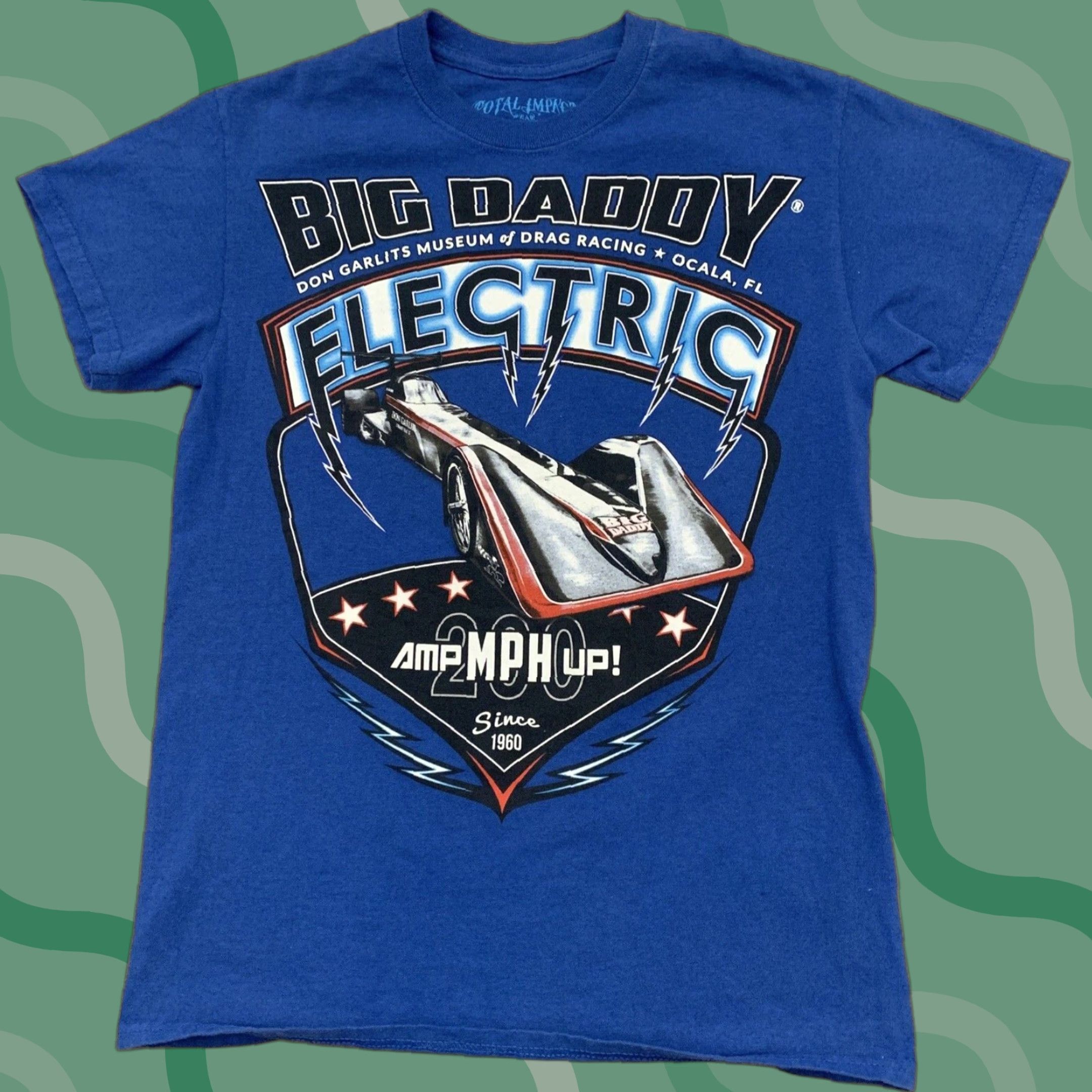Vintage VINTAGE Big Daddy Don Garlits T Shirt Drag Racing Museum Amp Up Electric Size S Blue Mens Shirt Regular fit 100% Cotton Graphic Logo Unknown Decade Size US S / EU 44-46 / 1 - 1 Thumbnail