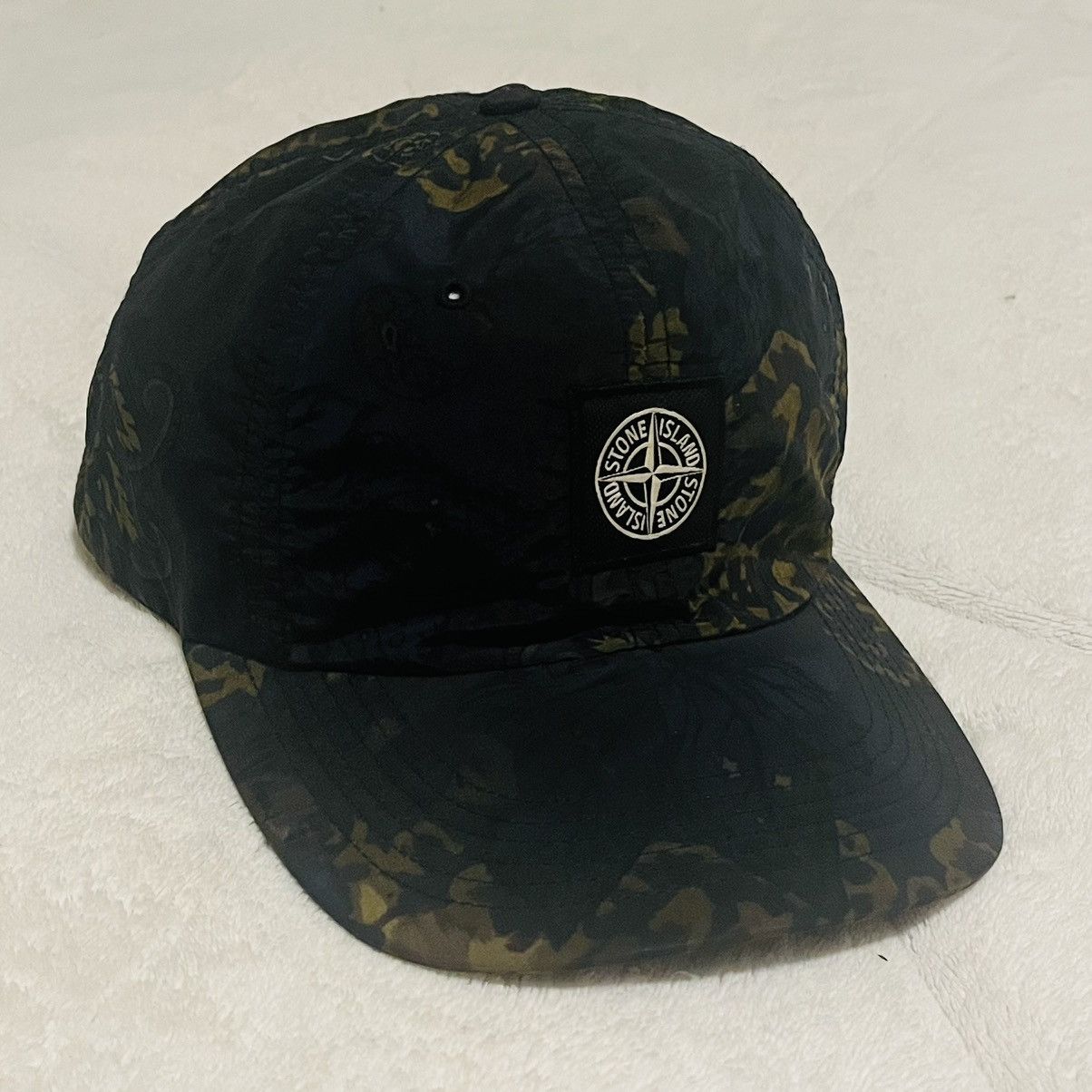 Stone Island × Supreme Supreme Stone Island Black Camo Boonie