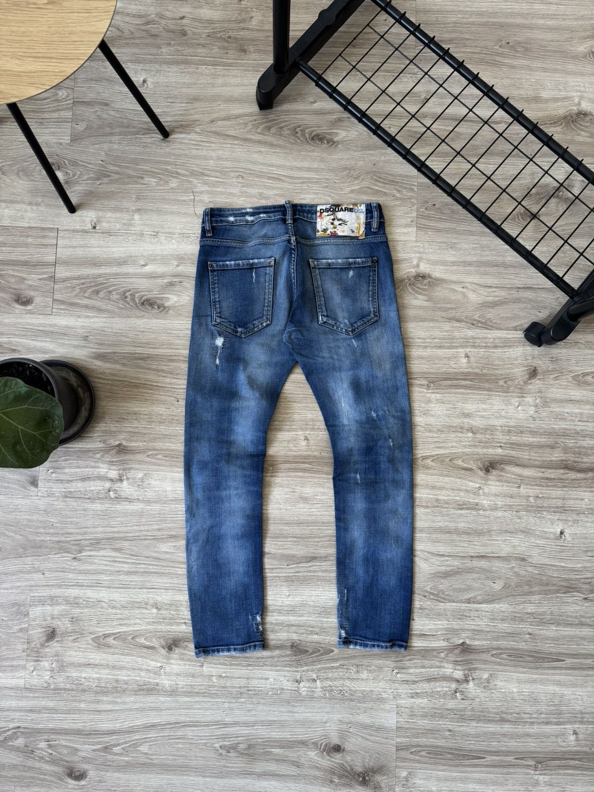 Dsquared2 Dsquared2 Distressed Painted Denim Jeans Size US 30 / EU 46 - 6 Thumbnail