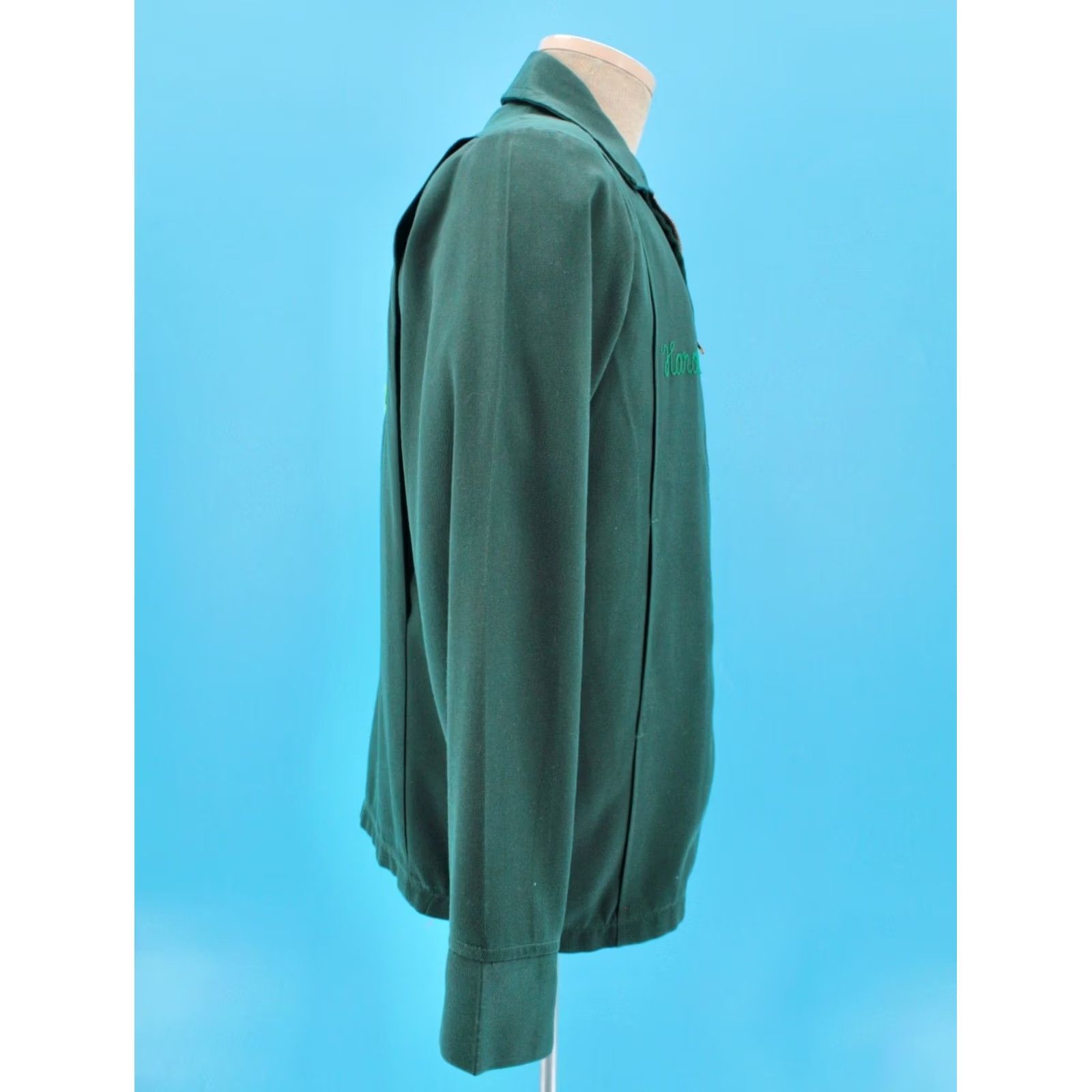 Vintage VINTAGE Unitog 60s 70s Work Jacket Dark Green Patch 40 R Knoll Welding Mens Size US XXS / EU 40 - 5 Thumbnail