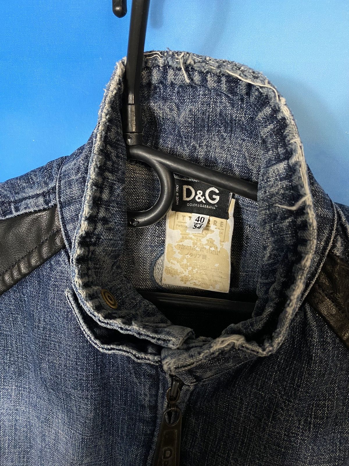 Dolce & Gabbana RARE❗️Dolce Gabbana denim\leather jacket Size US M / EU 48-50 / 2 - 6 Thumbnail