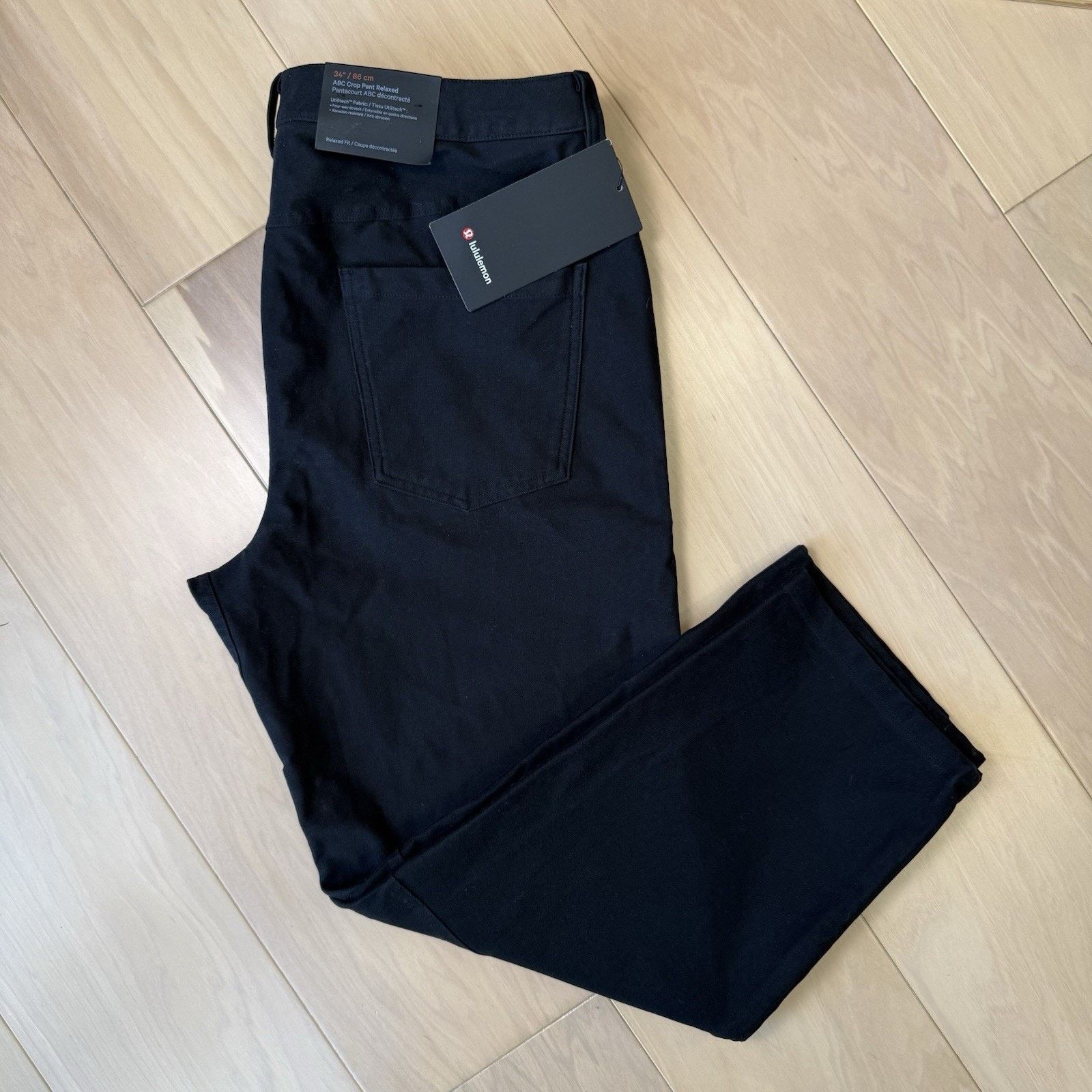 Lululemon Lululemon ABC Crop Pants 34 Black Athleisure Relaxed Size US 34 / EU 50 - 2 Thumbnail