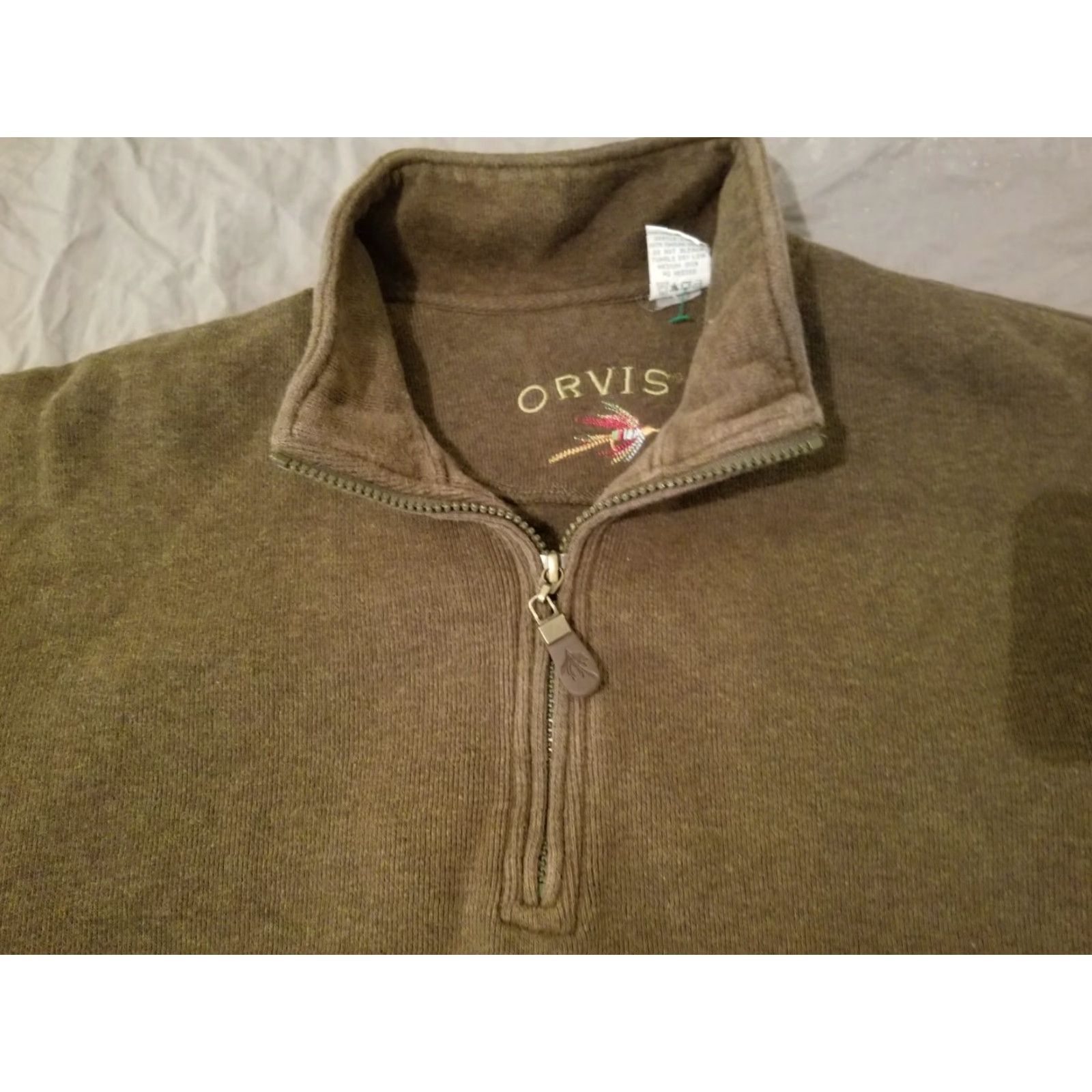Orvis Orvis Sweater Mens Half Zip Gray Cotton M Medium Pullover Knit Shirt Size US M / EU 48-50 / 2 - 2 Thumbnail