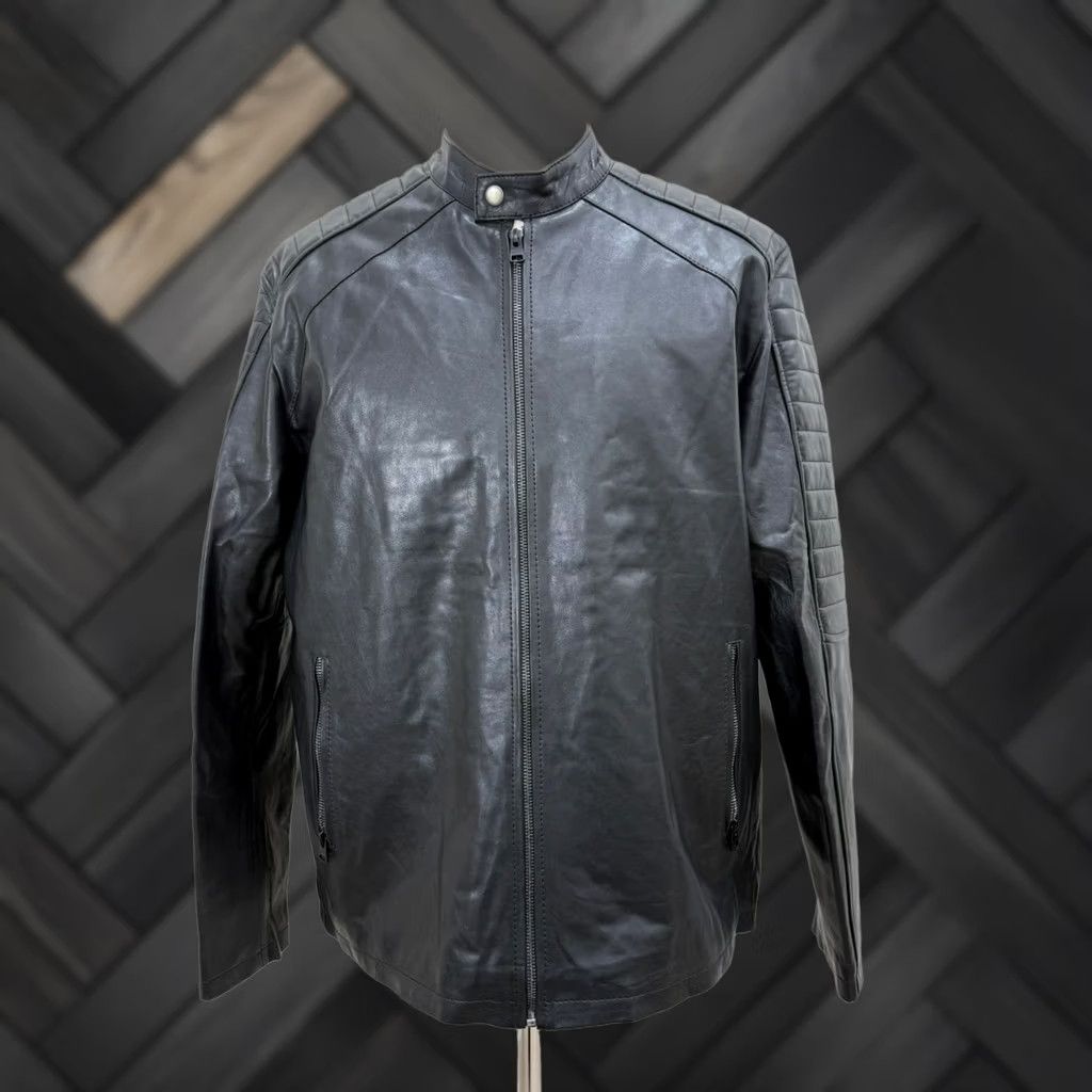 Vintage Men's Italian Sheepskin Leather Premium Soft Black Jacket Size Medium Size US M / EU 48-50 / 2 - 1 Thumbnail